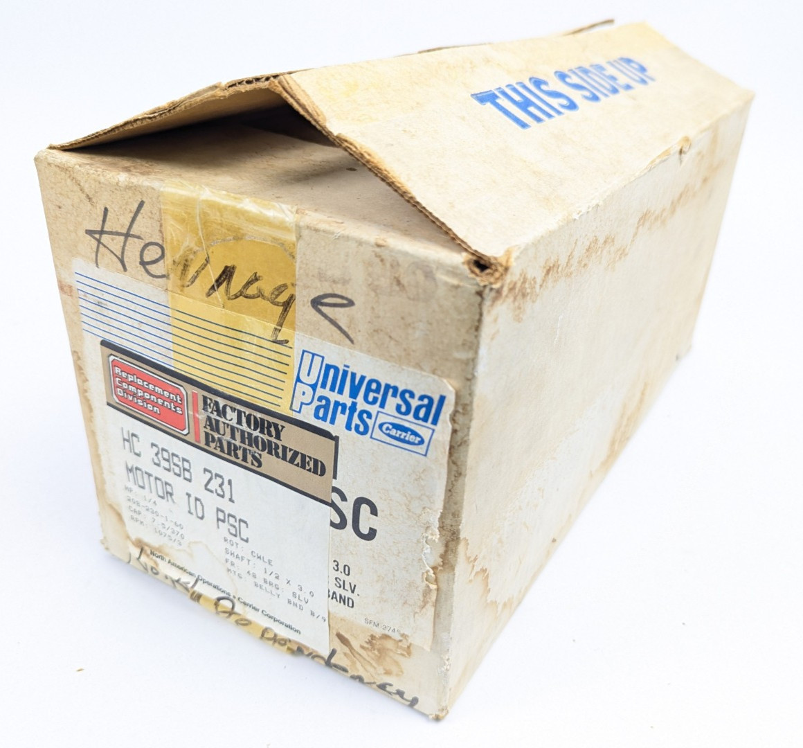 NIB GE 5KCP39HG G035S Motor 1/4 HP 60HZ 1075/3 RPM HC 39SB 231