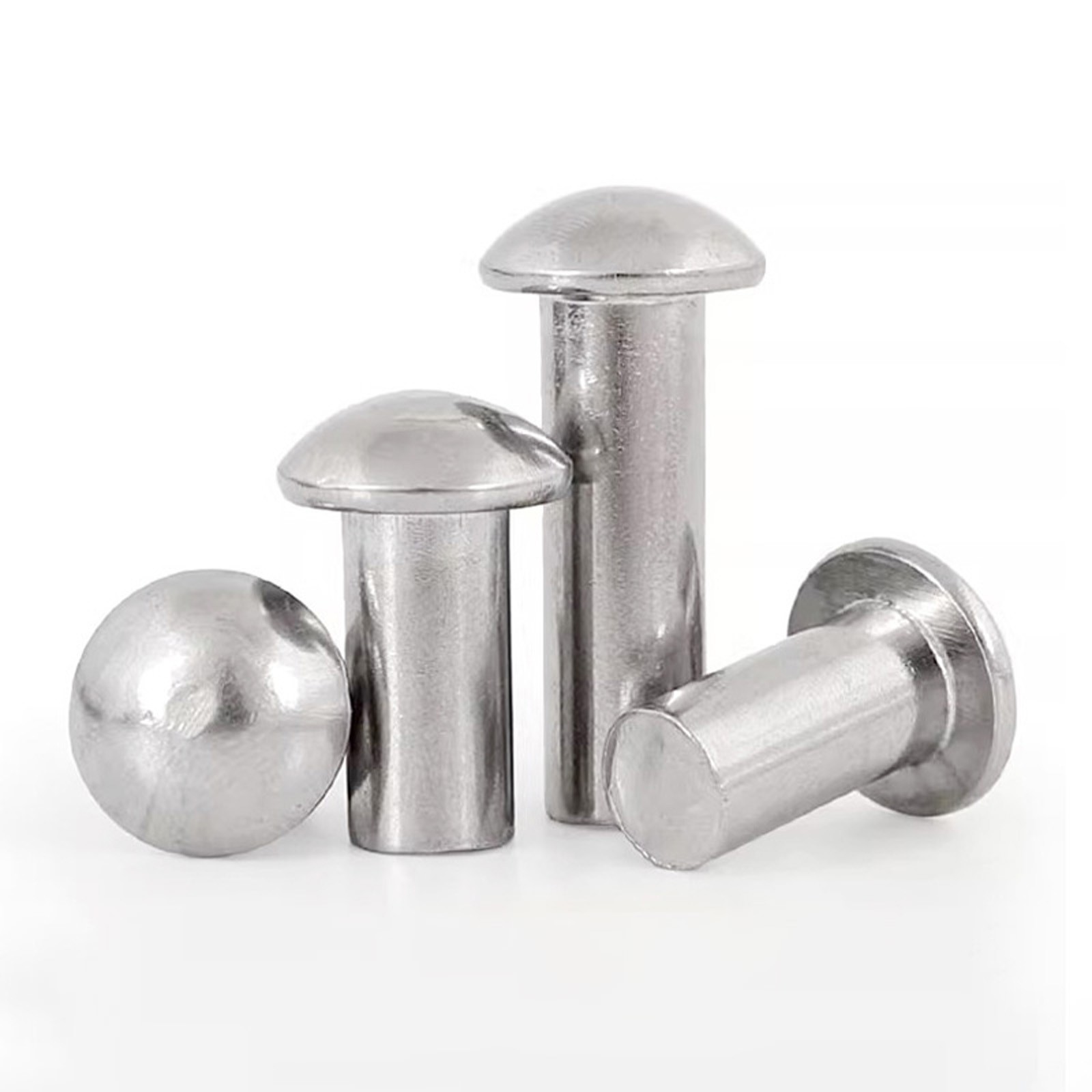 Solid Aluminium Half Round Head Rivets Dome Rivet DIN 660 M2 M2.5 M3 M4 M5 M6 M8
