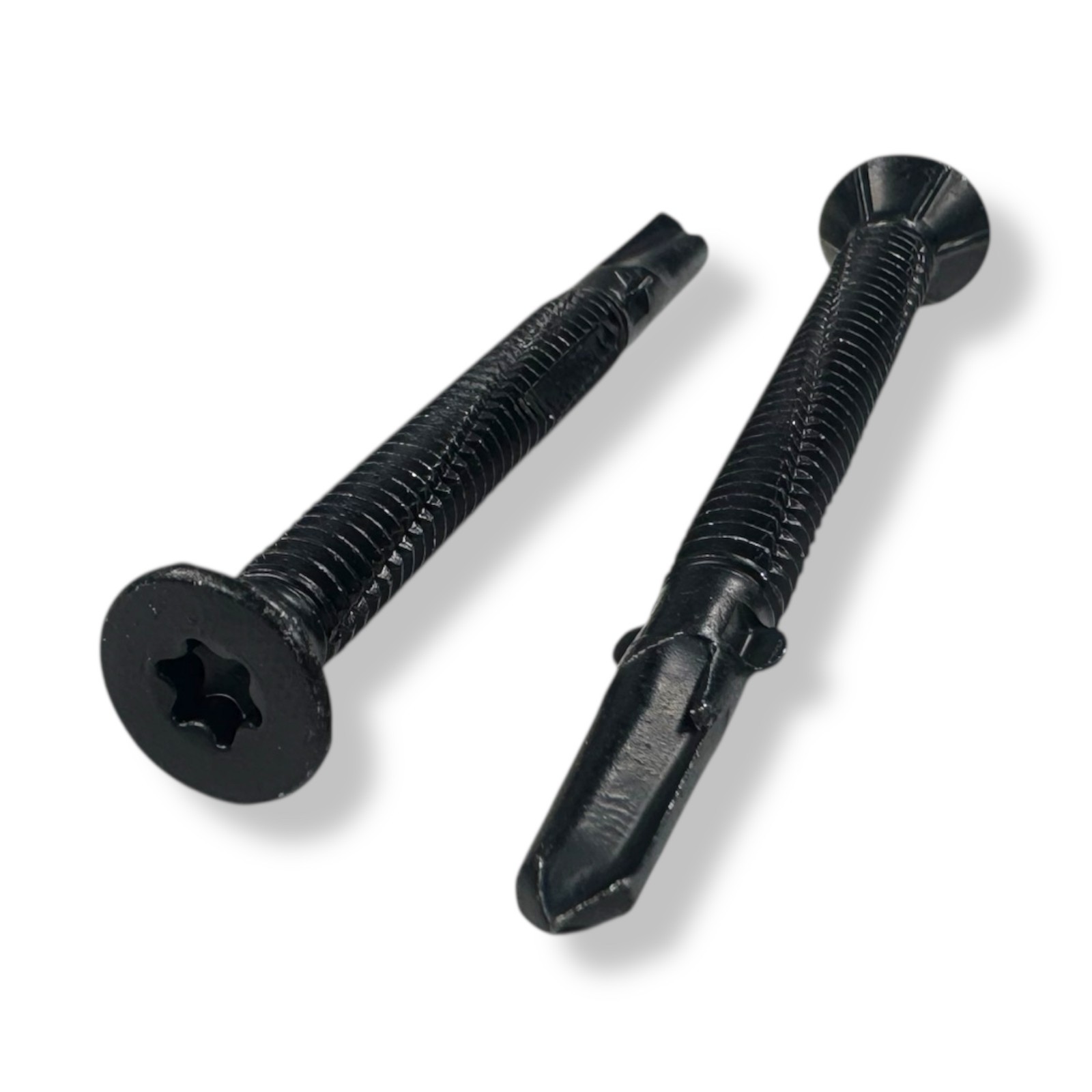 1/4-20 x 2-3/4” Black Ruspert Tek Wood-to-Metal Screws – T27 Torx (BCP 1226)