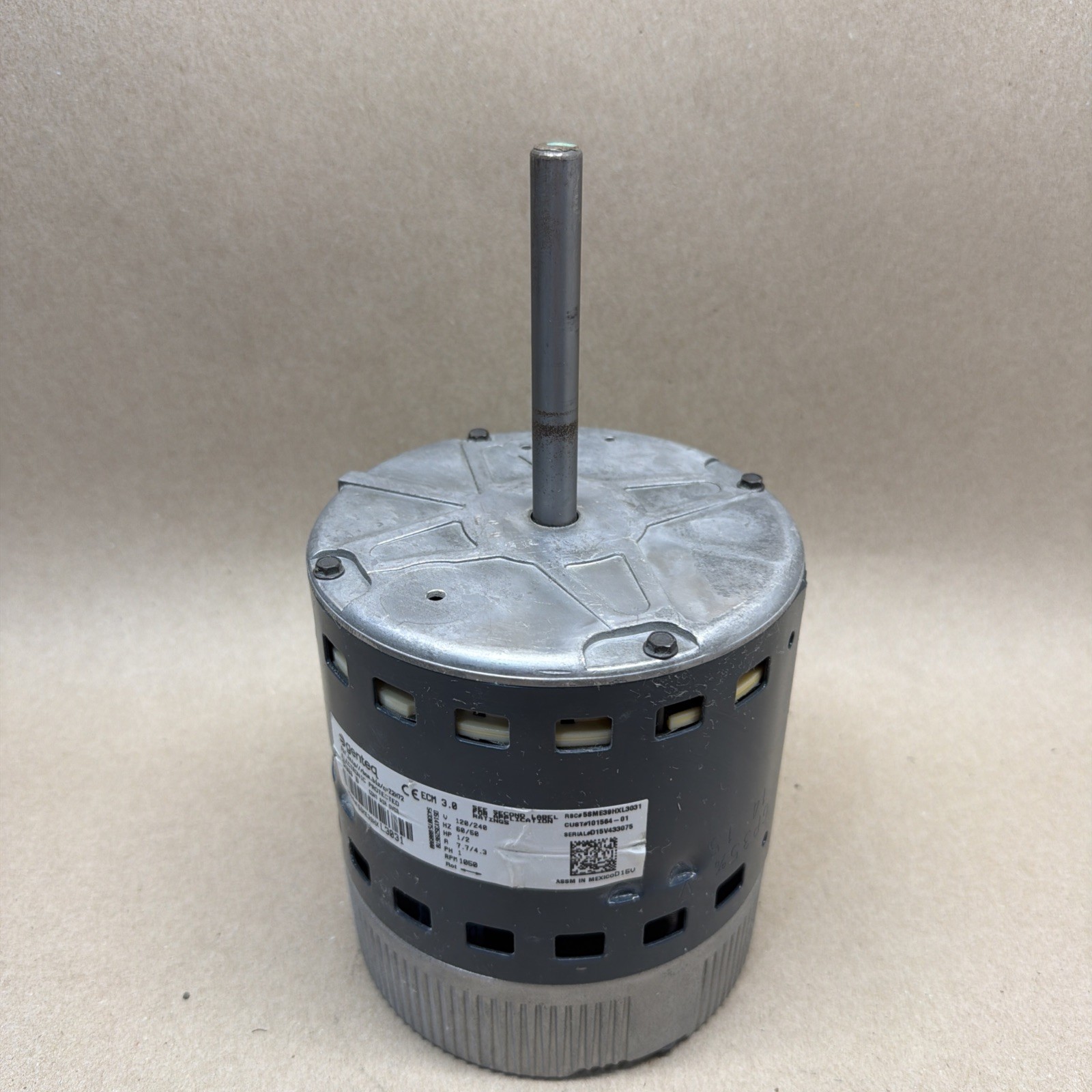 🔥 Genteq 5SME39HXL3031 ECM 3.0 Blower Motor 1/2HP 120/240V 101564-01 GC08