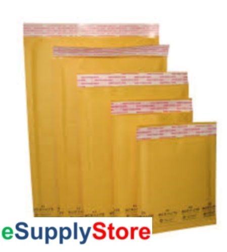#0 6.5×10″ KRAFT BUBBLE MAILER PADDED ENVELOPES-100 qty