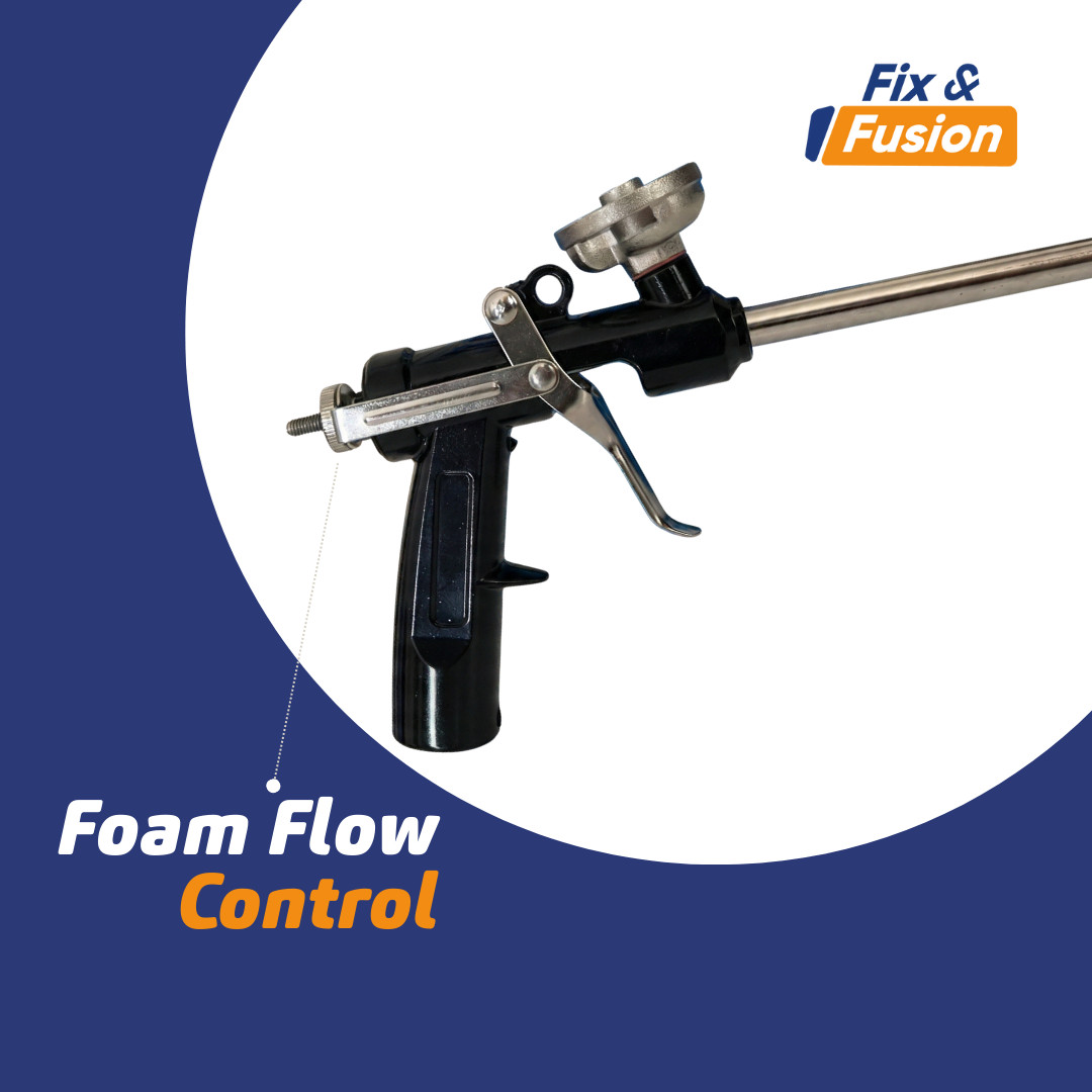 Fix & Fusion Spray Foam Gun Kit – w/ Cleaner, Nozzles, Body Suit, Gloves, Goggle