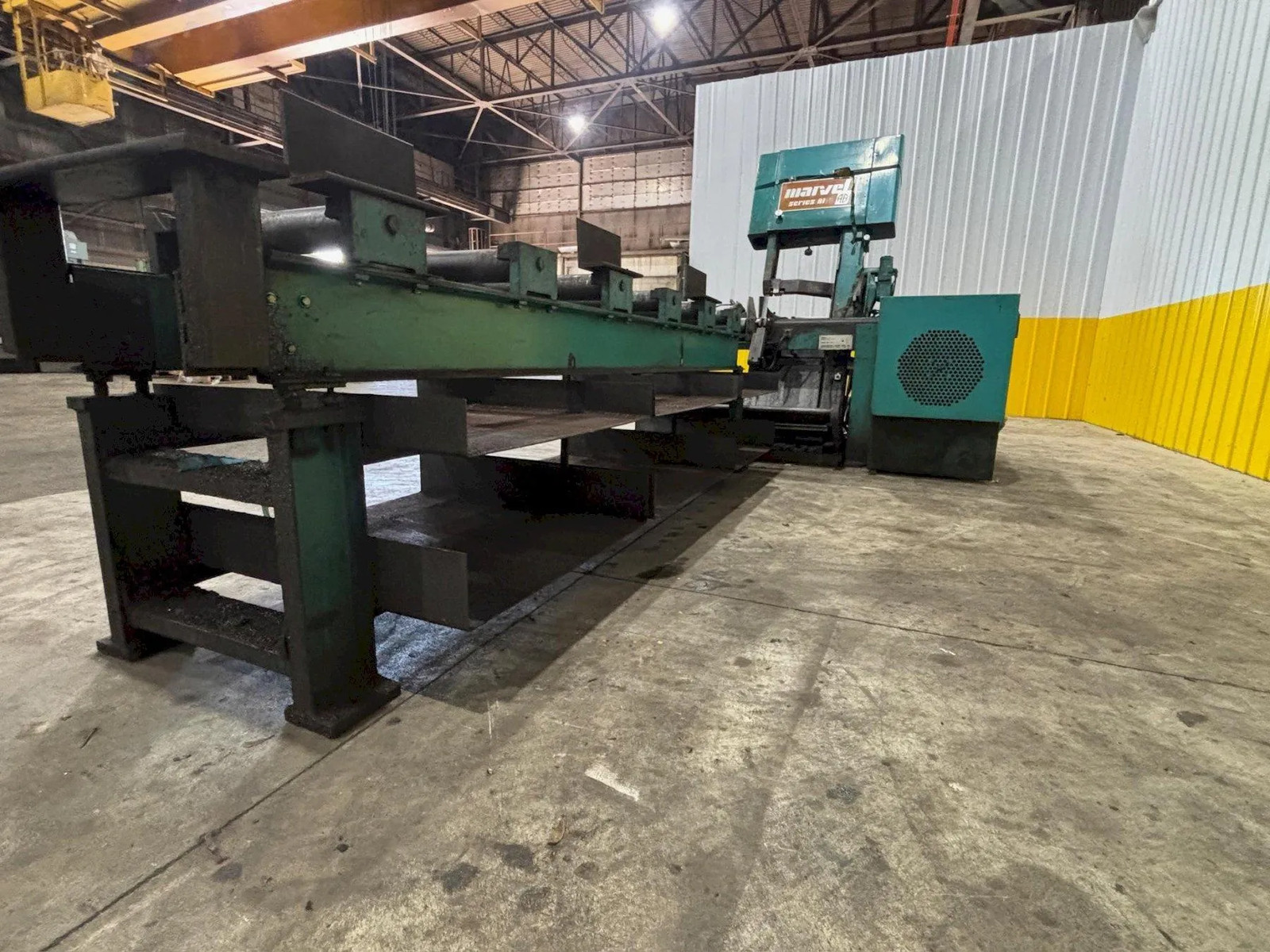 18” X 20” MARVEL MODEL #81-9/M3M SEMI-AUTO MITRE HEAD VERTICAL BAND SAW: STO