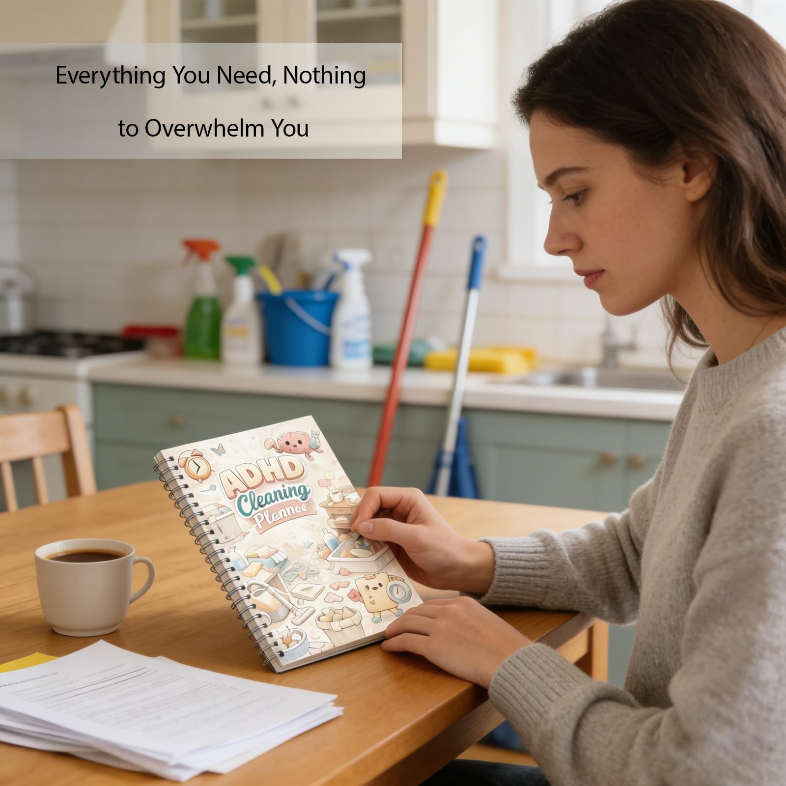 Adhd Cleaning Planner & Checklist – Undated Daily & Weekly Cleaning Schedule