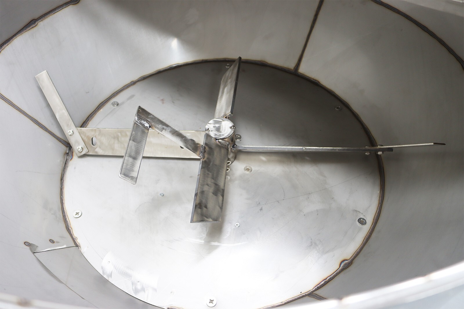 200KG/440LBS Stainless Feed Mixer Granular Plastic Mixer Machine W/Wheel 220V