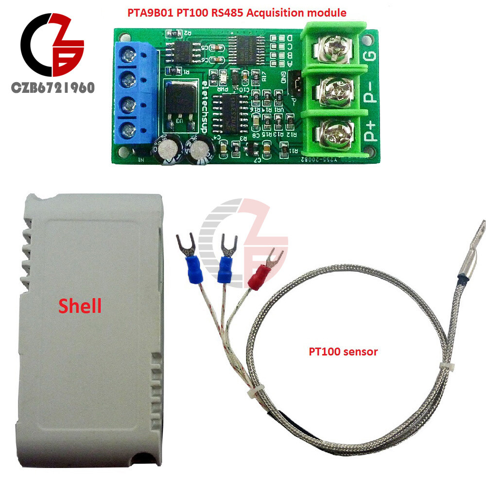 DC 8-25V PT100 RTD Converter RS485 Modbus Rtu Temperature Sensor Module