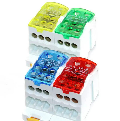 UKK80A-500A DIN Rail Power Distribution Block