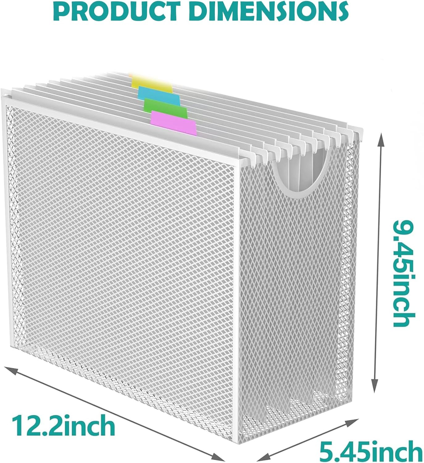 Hanging File Organizer Letter-Size File Holder Filing Box