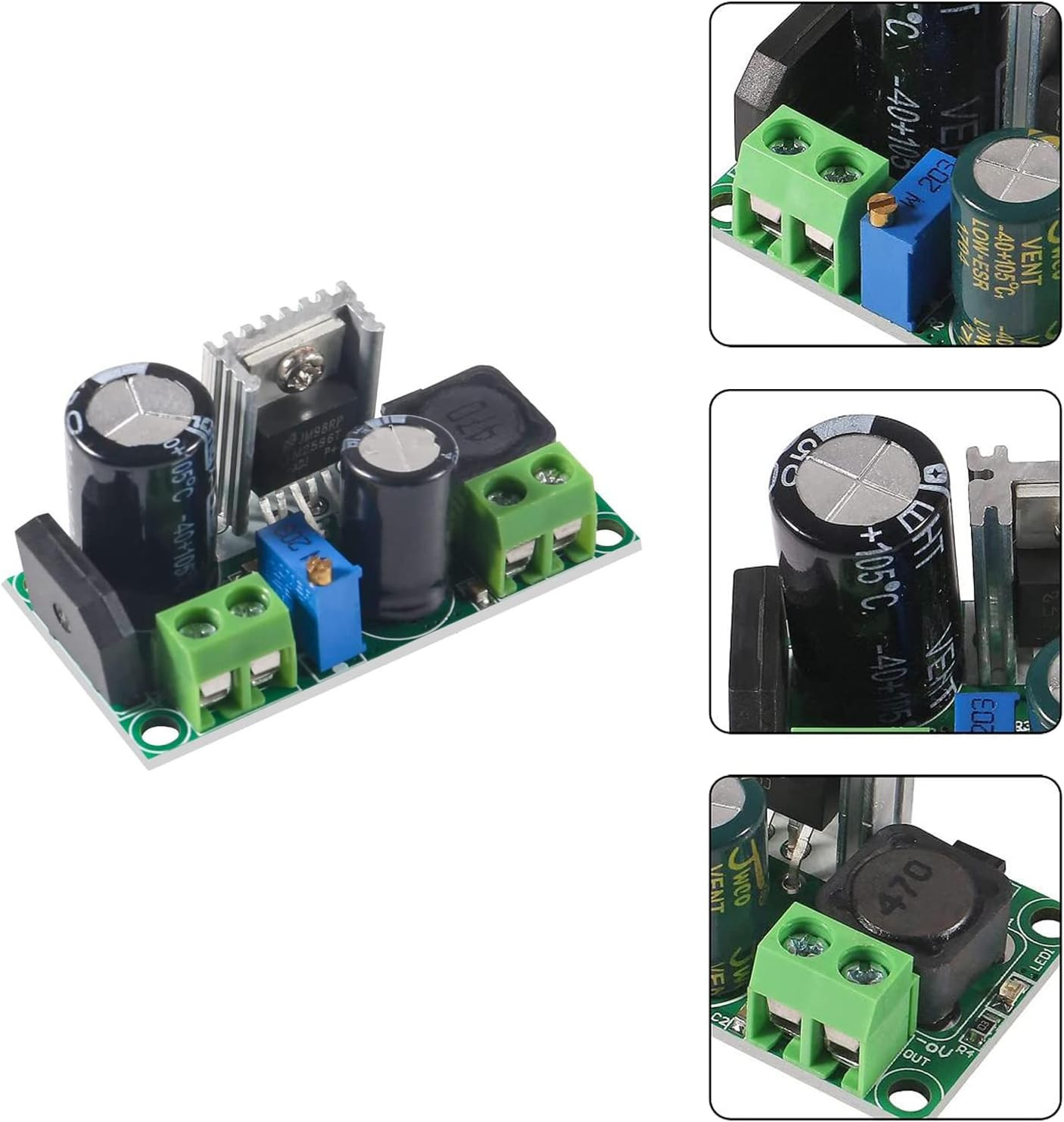 DIANN 2Pcs AC/DC to DC Step down Buck Converter Voltage Regulator Power Supply B
