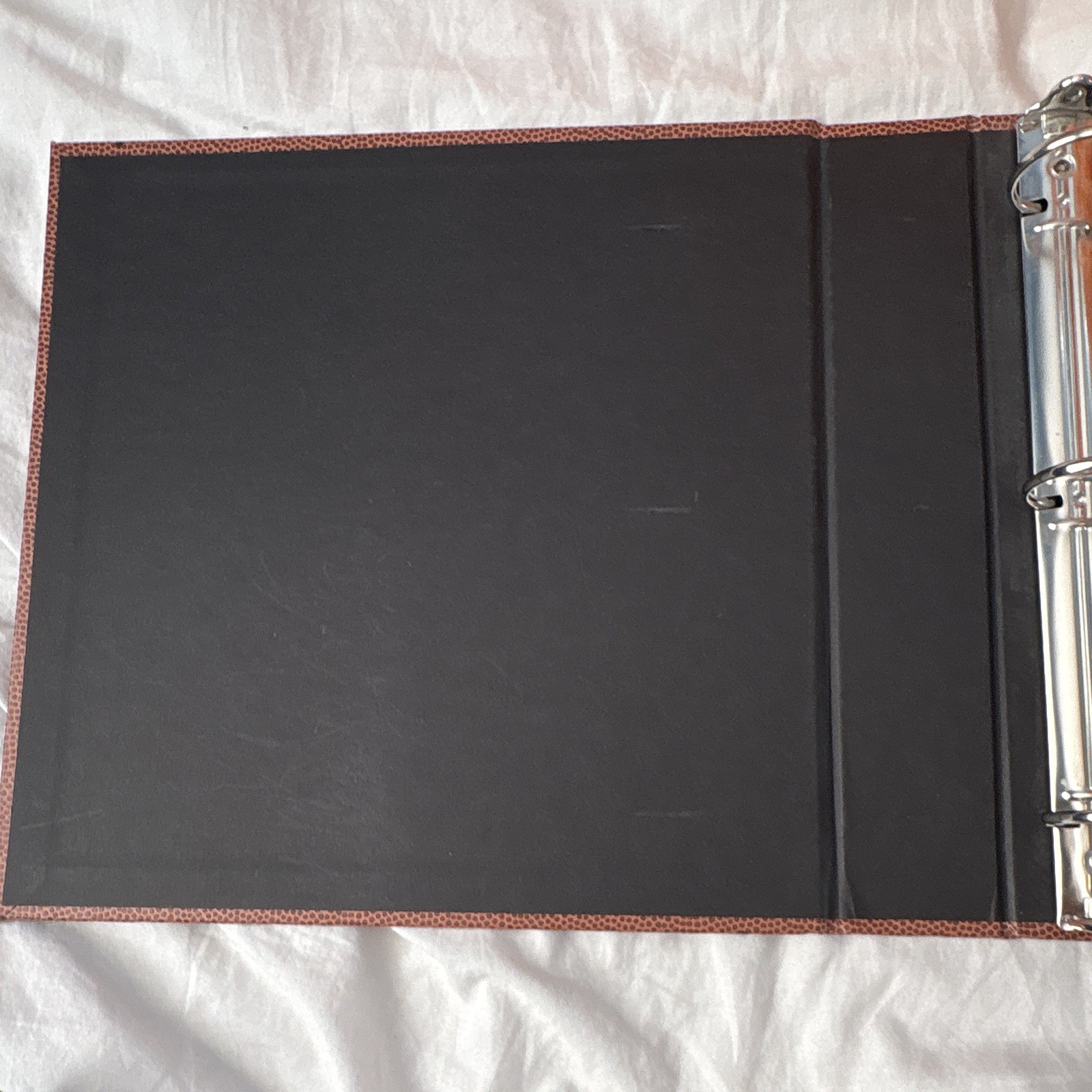 Football Design Daily Use 3-Ring Binder 1in Rings 175-Sheet Capacity Brown