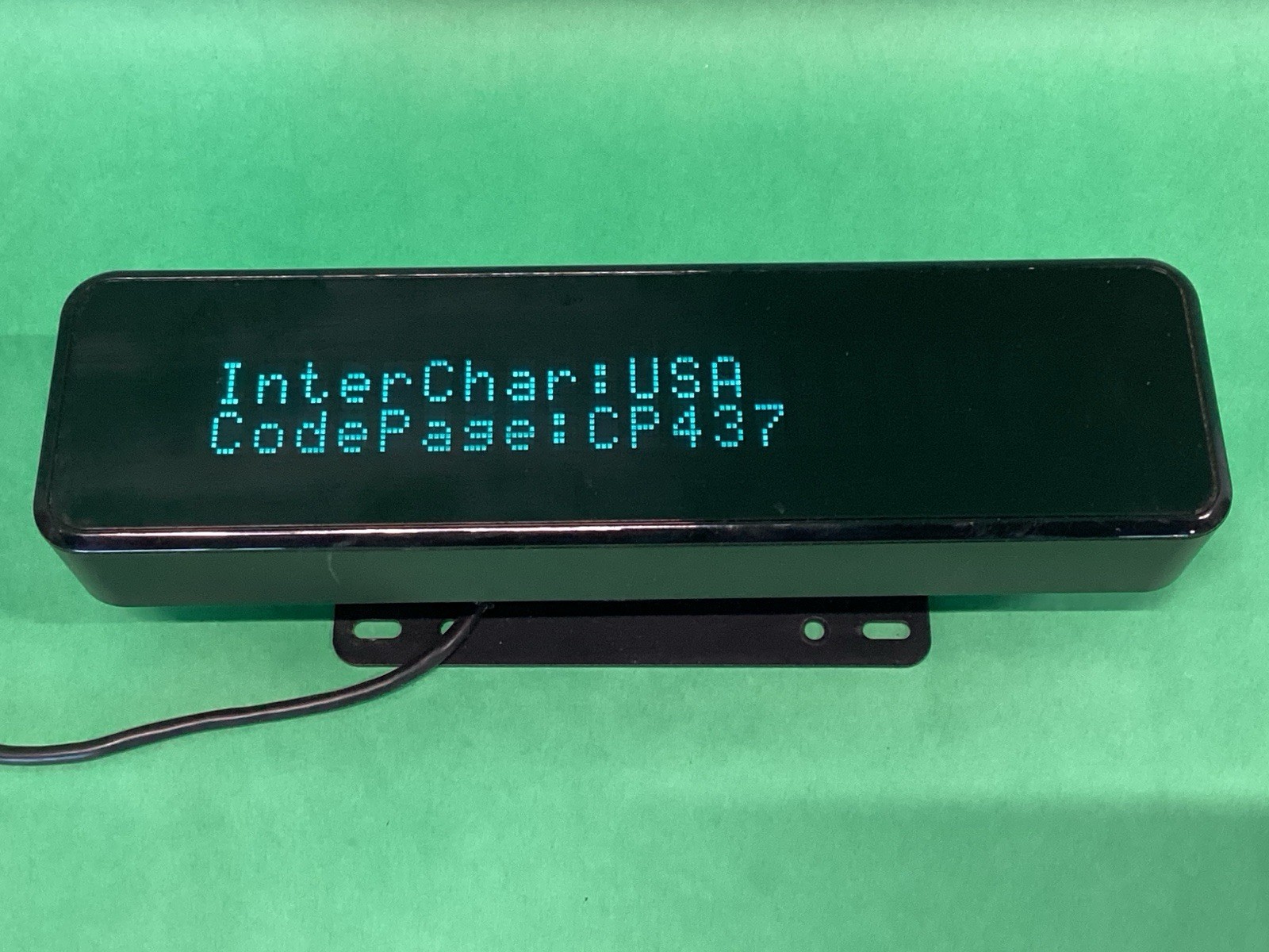 ELO USB VFD POS Rear Facing Customer Display Screen 2X20 E122426 / ESYxxE2x