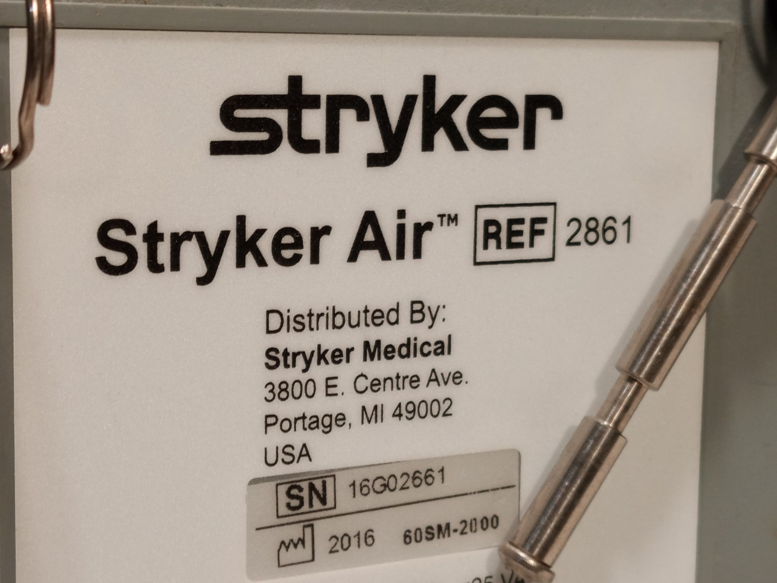 Stryker 2861 Stryker Air mattress pump controller for SPR Plus, 110-127V, IPX4