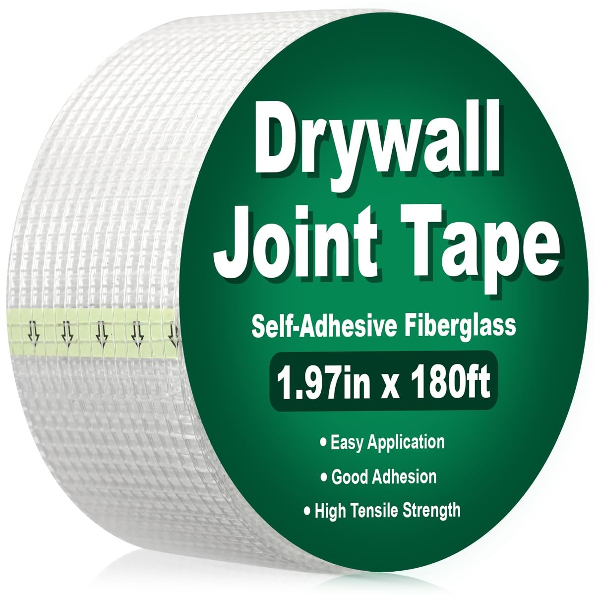 LIOUXUE Drywall Joint Tape 1.97IN x 180 FT, 1.97 inches x 180 feet, white