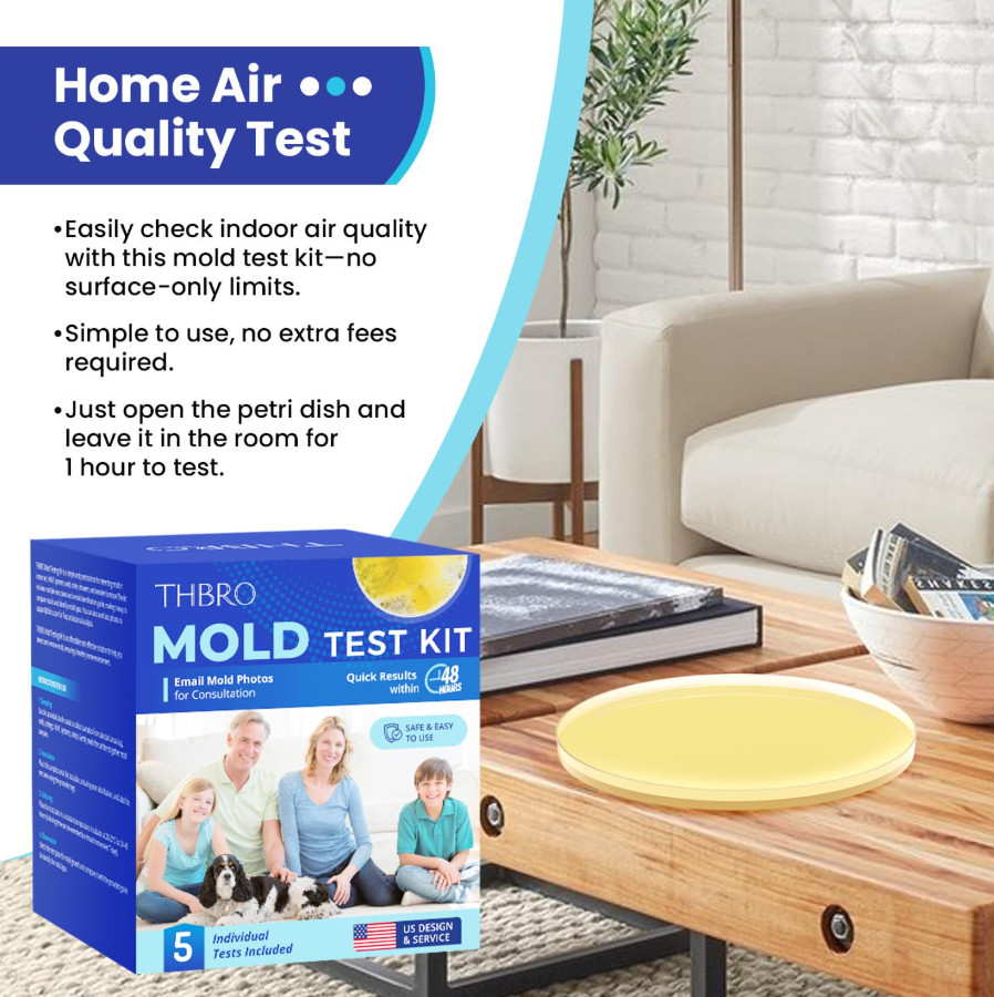 Mold Test Kit for Home Air: DIY Mold Detector with 5 Simple Detection Tests, USA
