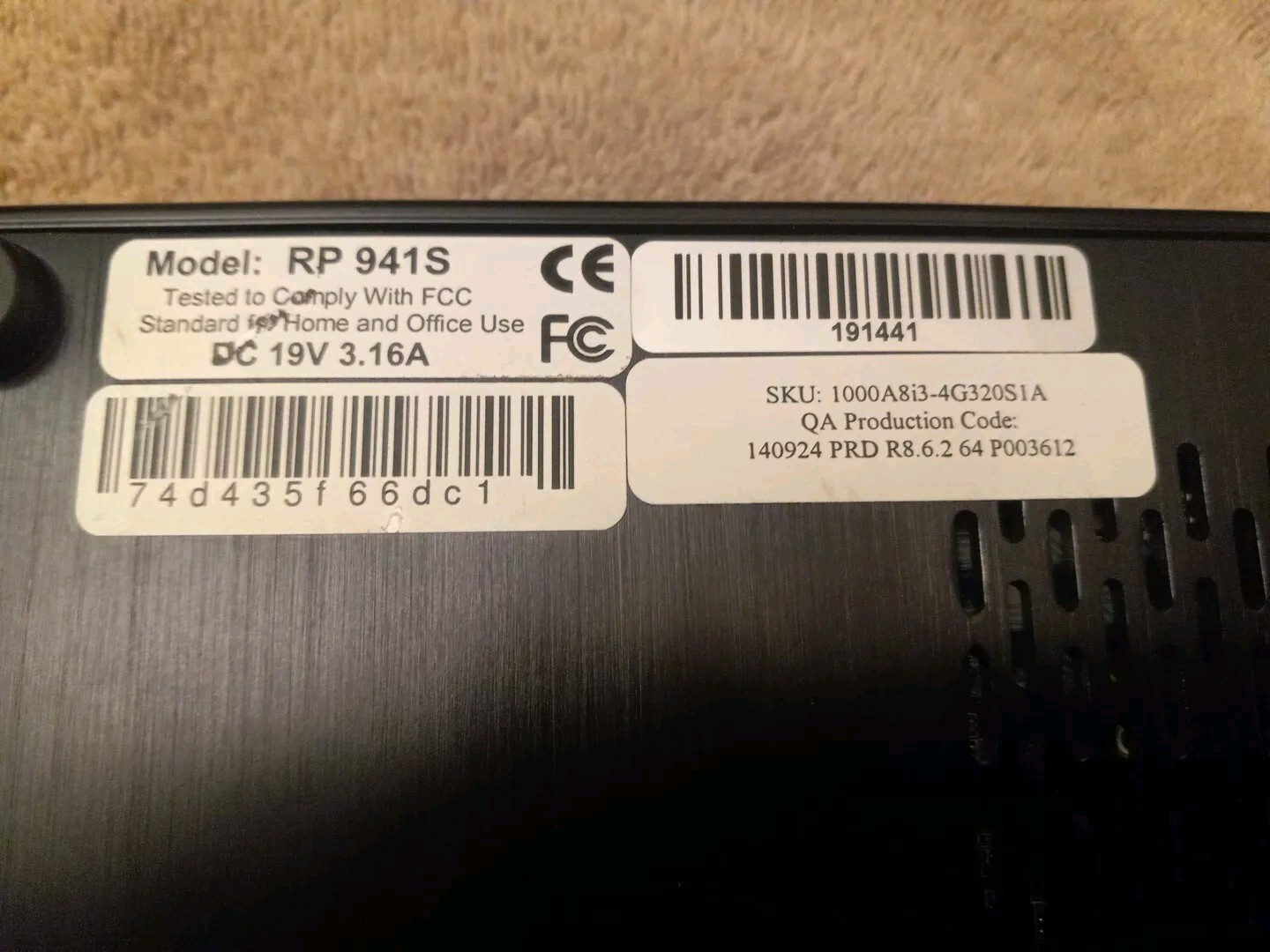 Comqi RP 941S Media Player , No Power Cable No Accessories UNIT SHOWN ONLY WORKS