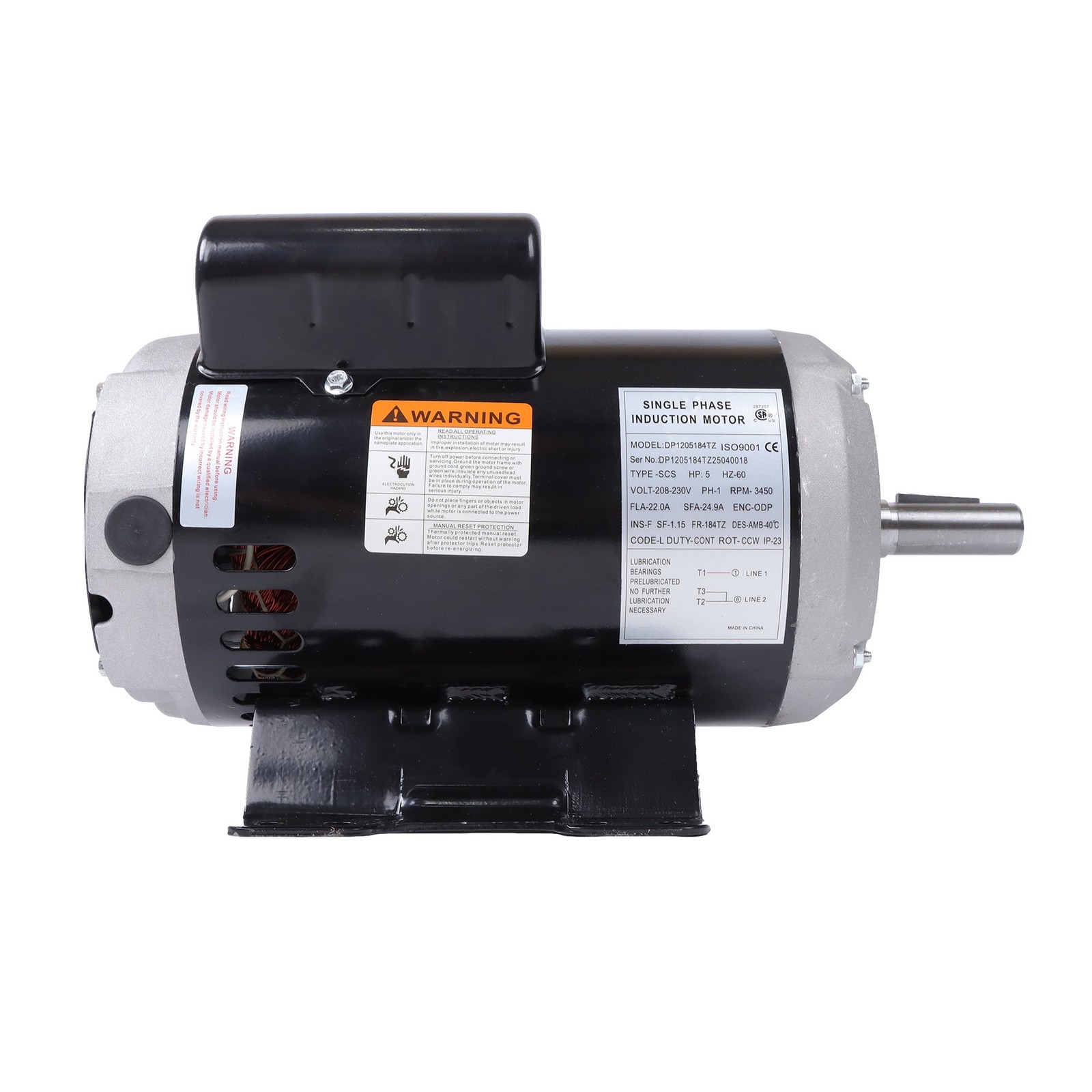 5HP Air Compressor Motor 23378805 54421193 for Ingersoll Rand 230V 3450 Rpm