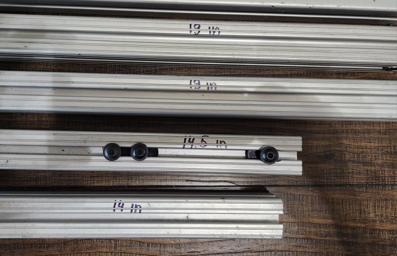 T-Slot Aluminum Extrusion Lot 6pc Mixed Profile CNC 3D Printer Frame Rail