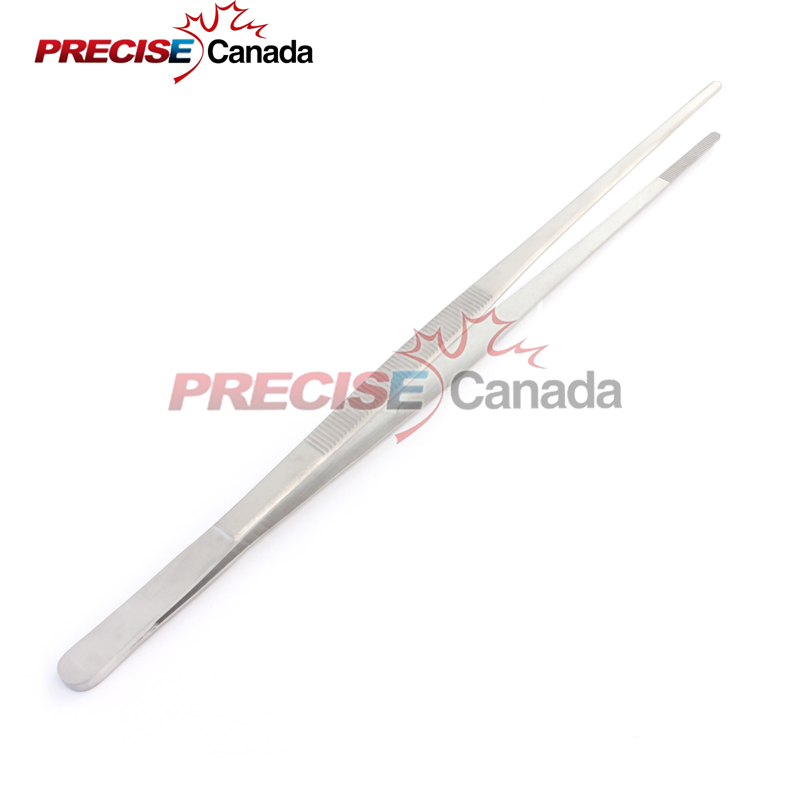 PRECISE CANADA Thumb Dressing Forceps 12″ Serrated Jaws Surgical