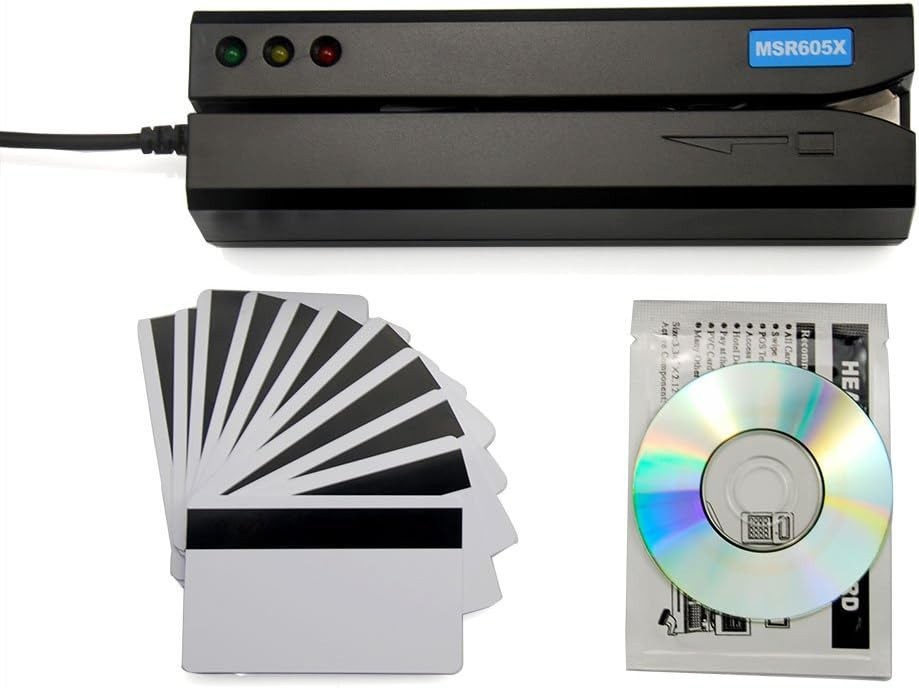 Card Reader Writer USB Swipe Encoder 3 Tracks microSD SD Card Durable 5-Function