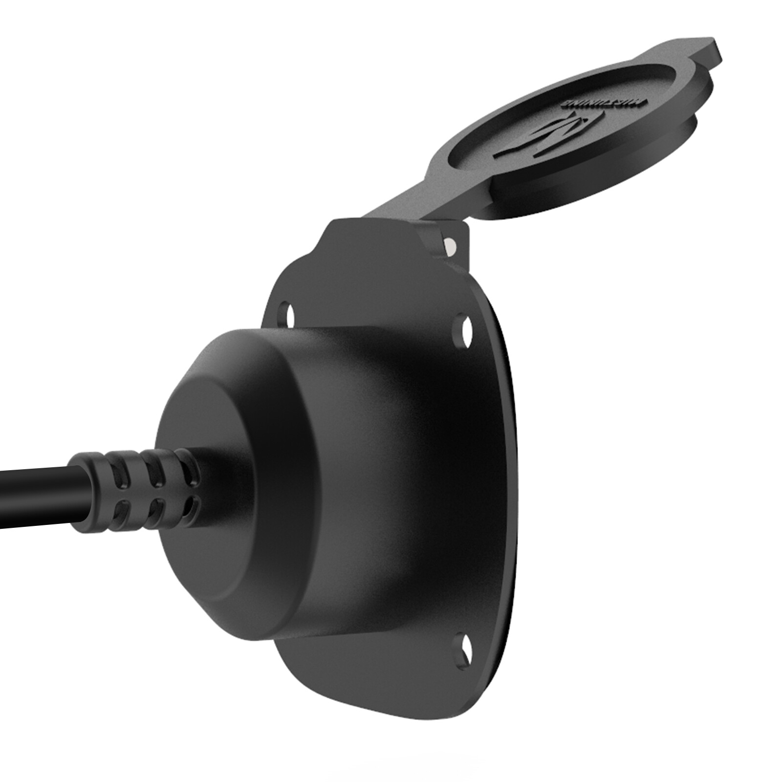 15 Amp 125V AC Power Inlet Port Plug Integrated 20″ Cord For Boat Trucks Trailer