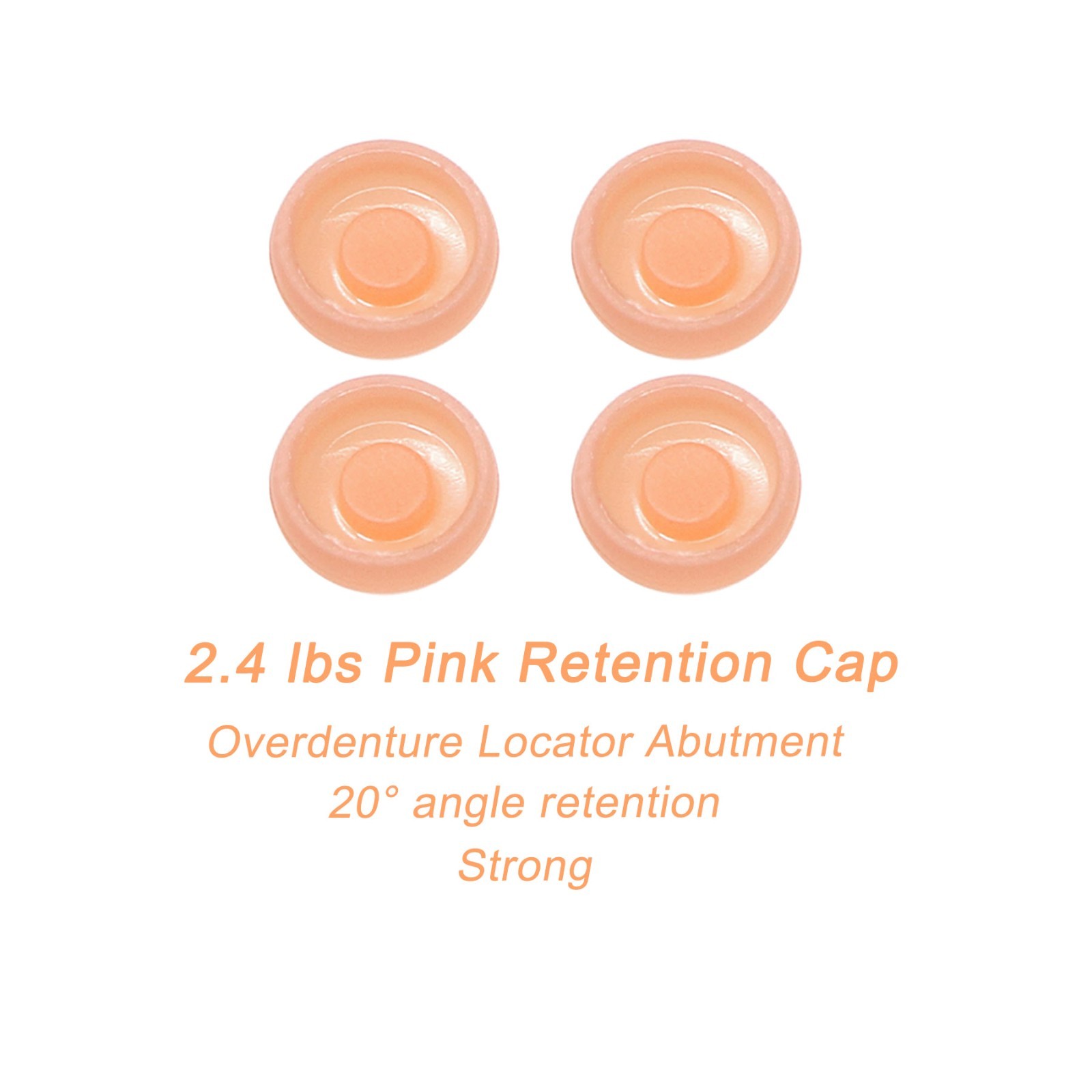 US 8Pcs Overdenture Retention Cap Inserts Set for Locator Abutment