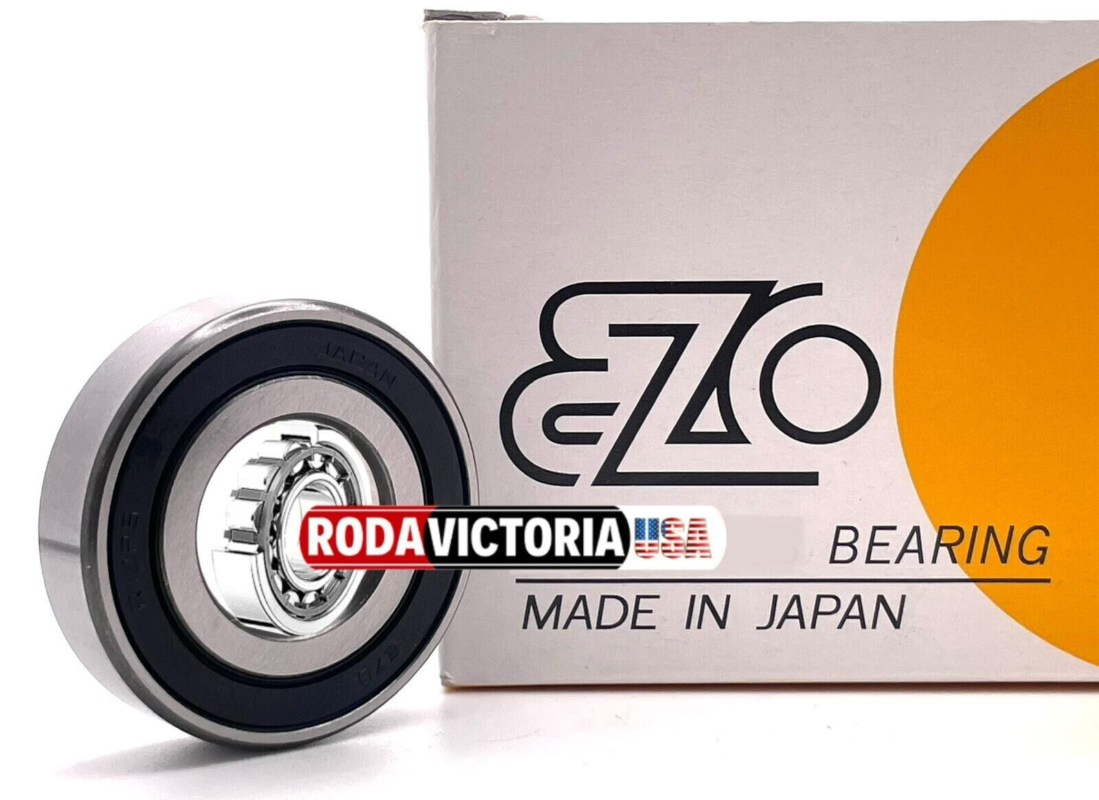 EZO MADE IN JAPAN R12 2RS C3 EMQ Premium Sealed Ball Bearing, 3/4″x1-5/8″x7/16″