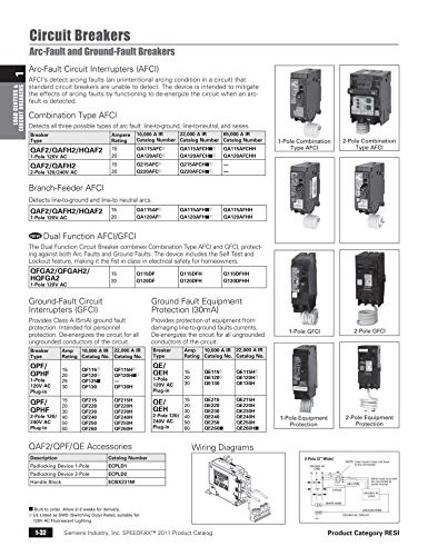 QA120AFC 20-Amp Single Pole 120-volt Plug-On Combination AFCI Breaker