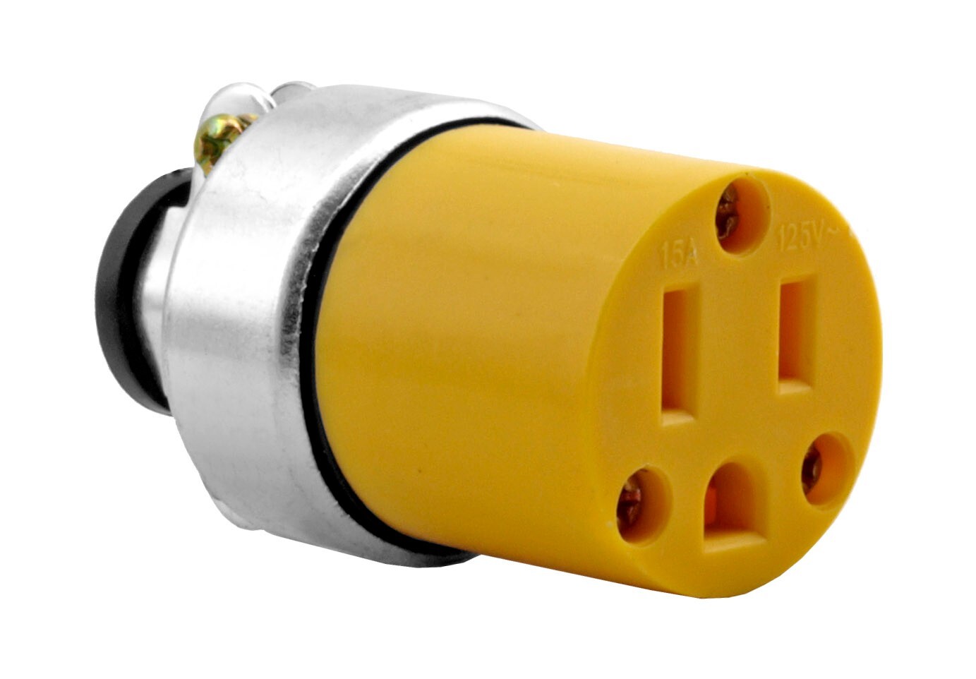 (2) Male & (2) Female Extension Cord Replacement Electrical Plugs 15AMP 125V End