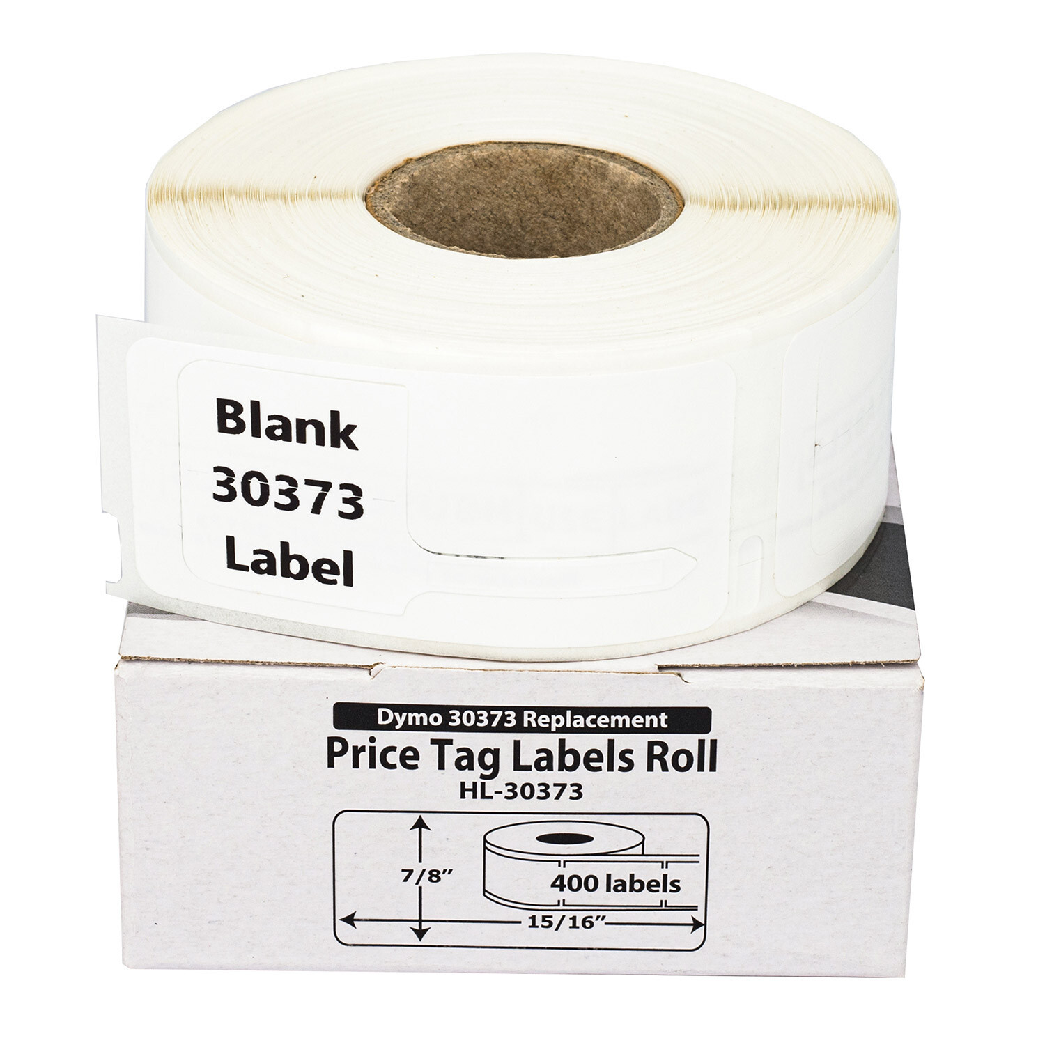 DYMO Compatible LW 30373 Pricetag Labels (Rat Tail Style) – (1) Roll of 400