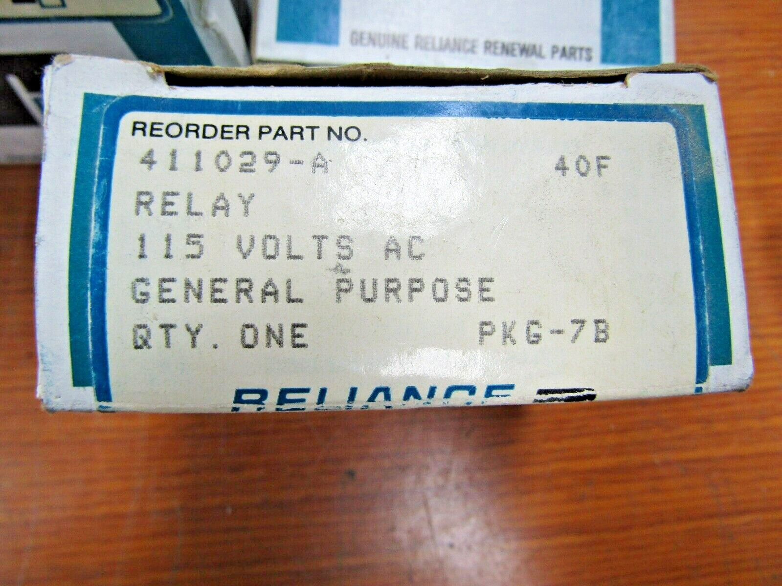 💥NEW RELIANCE ELECTRIC GENERAL PURPOSE RELAY 115V 411029-A
