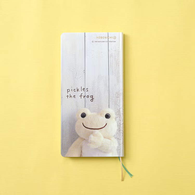 Pre HOBONICHI TECHO 2027 weeks Pickles The Frog with Acrylic Pencil Board