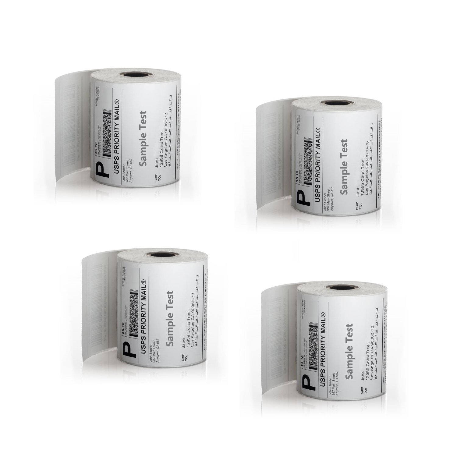 36 Rolls Direct Thermal Shipping Labels 4×6 450/Roll For Zebra Eltron 2844 ZP450