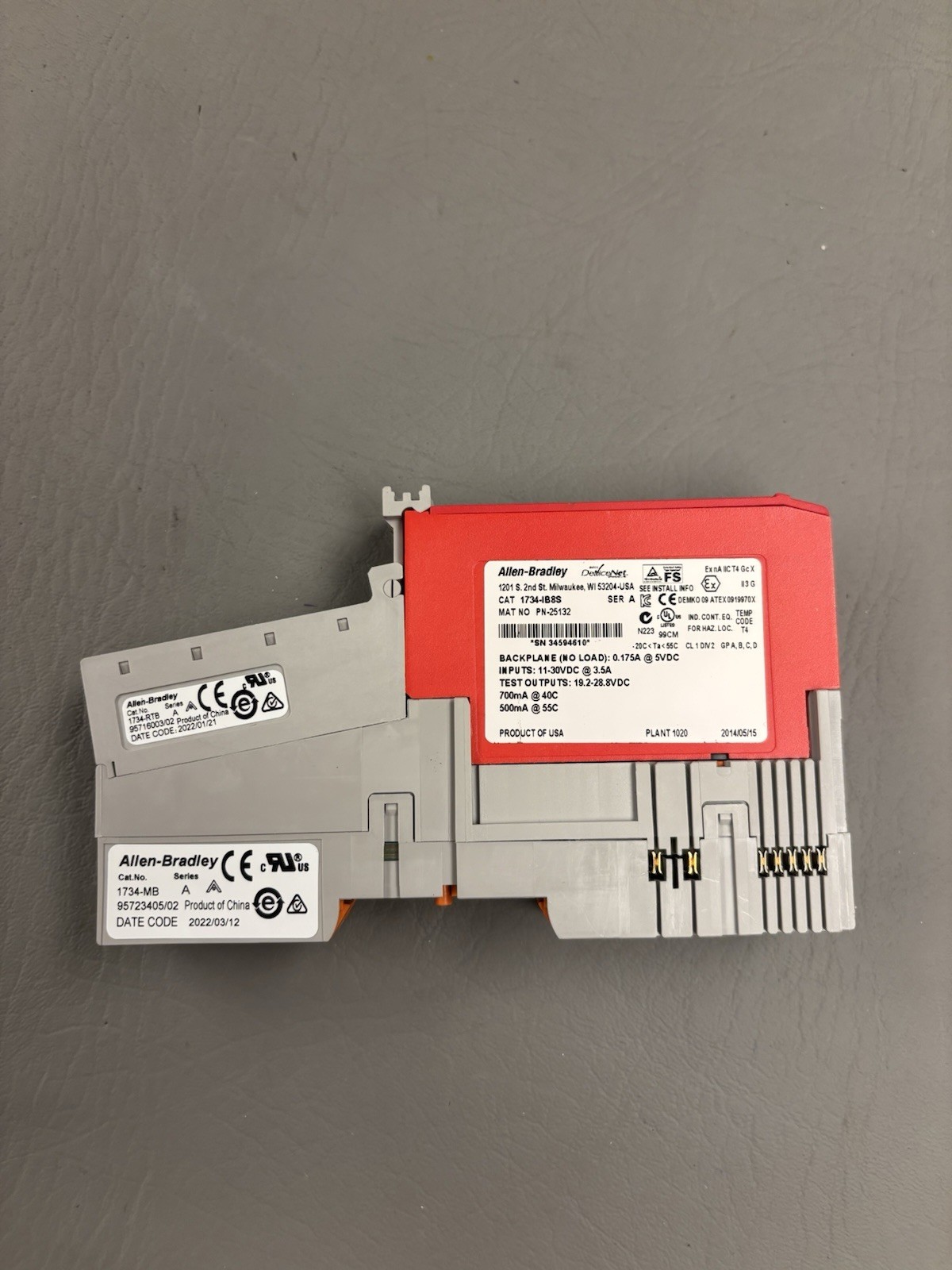 Allen Bradley 1734-IB8S SER. A INPUT MODULE