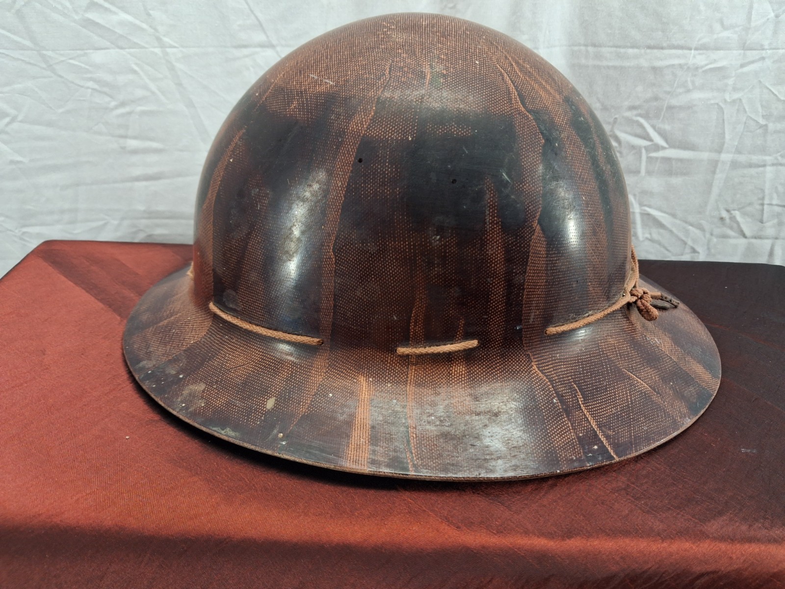 Vintage Skullgard Full Brim Hard Hat Vintage Brown TYPE K with insert