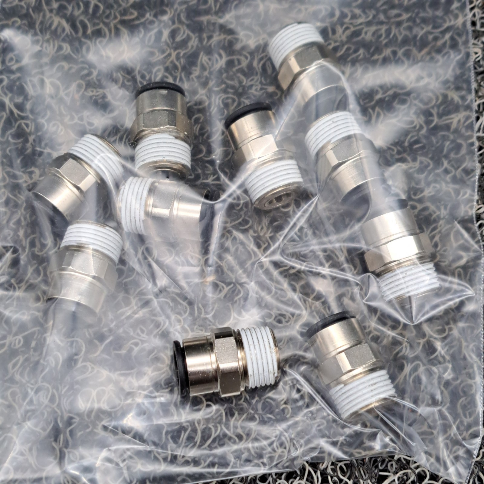 LEGRIS Push-Fit Adapter Fitting: 3/8 in OD x 3/8 in Pipe Size, Push-to-Connect
