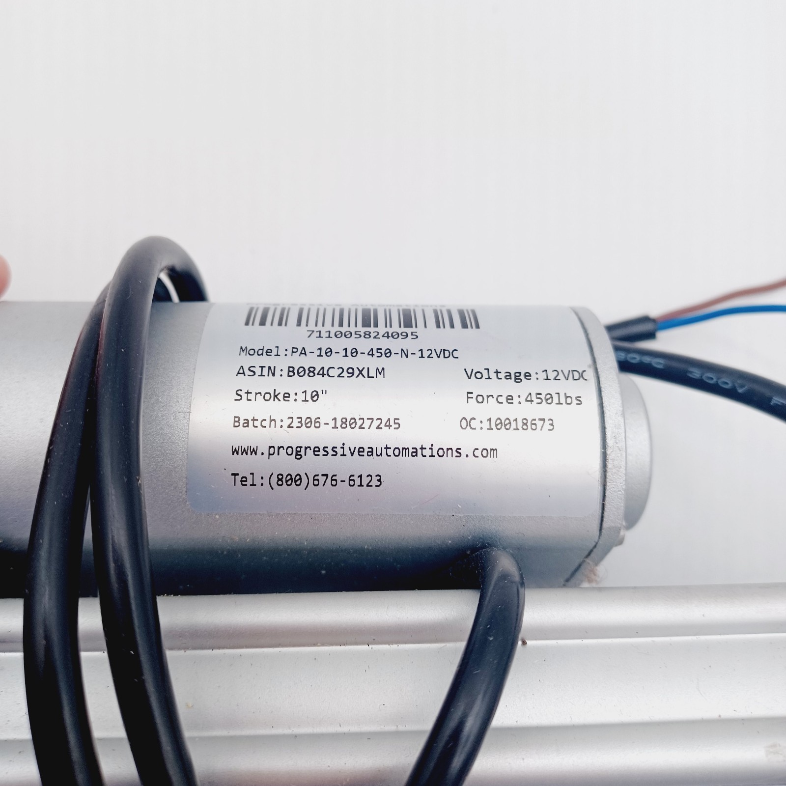 Progressive Automations PA-10 series linear actuator model PA-10-10450N 12VDC
