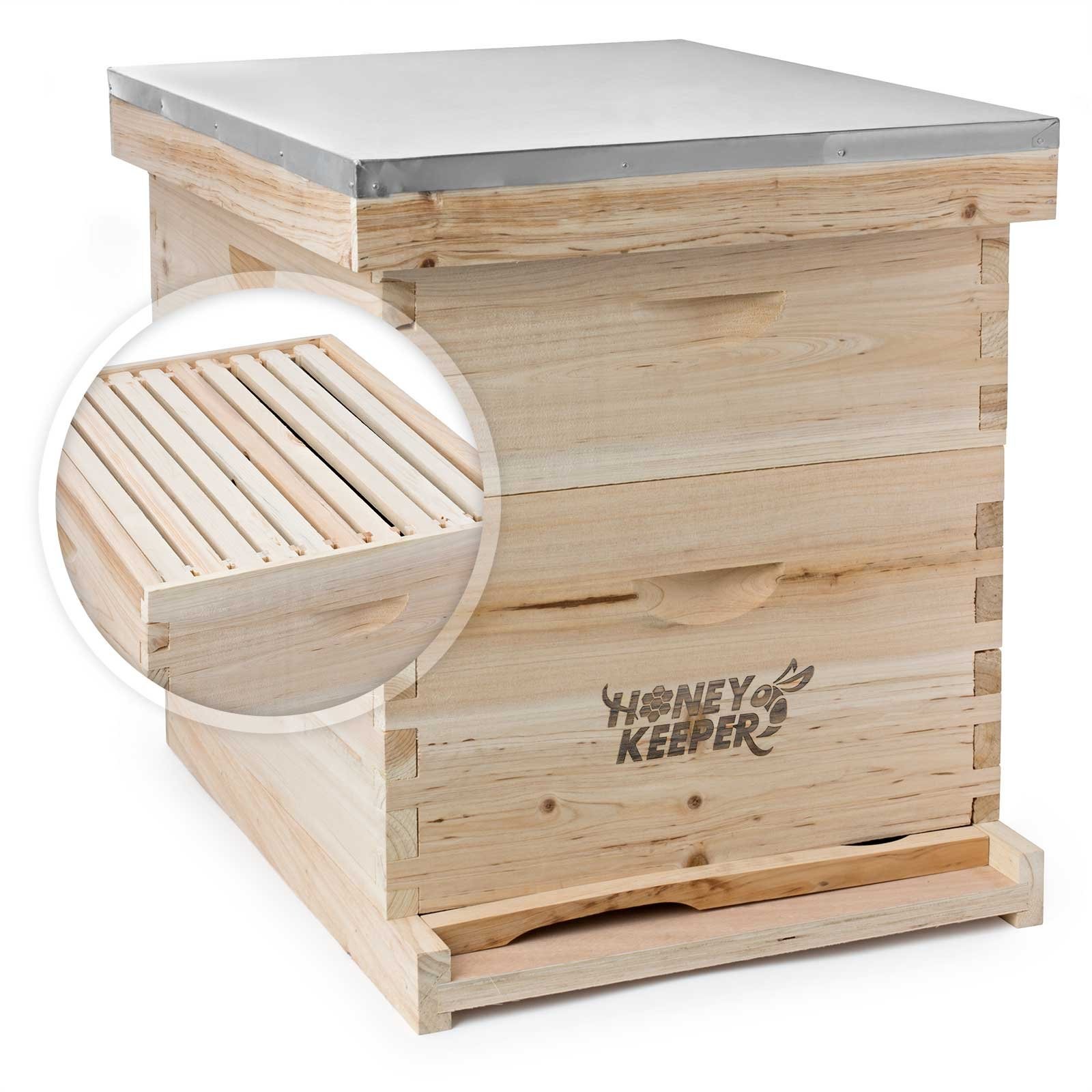 Honey Keeper Beehive 20 23″ high by 18.25″ wide 19.75″ high, Fir Wood