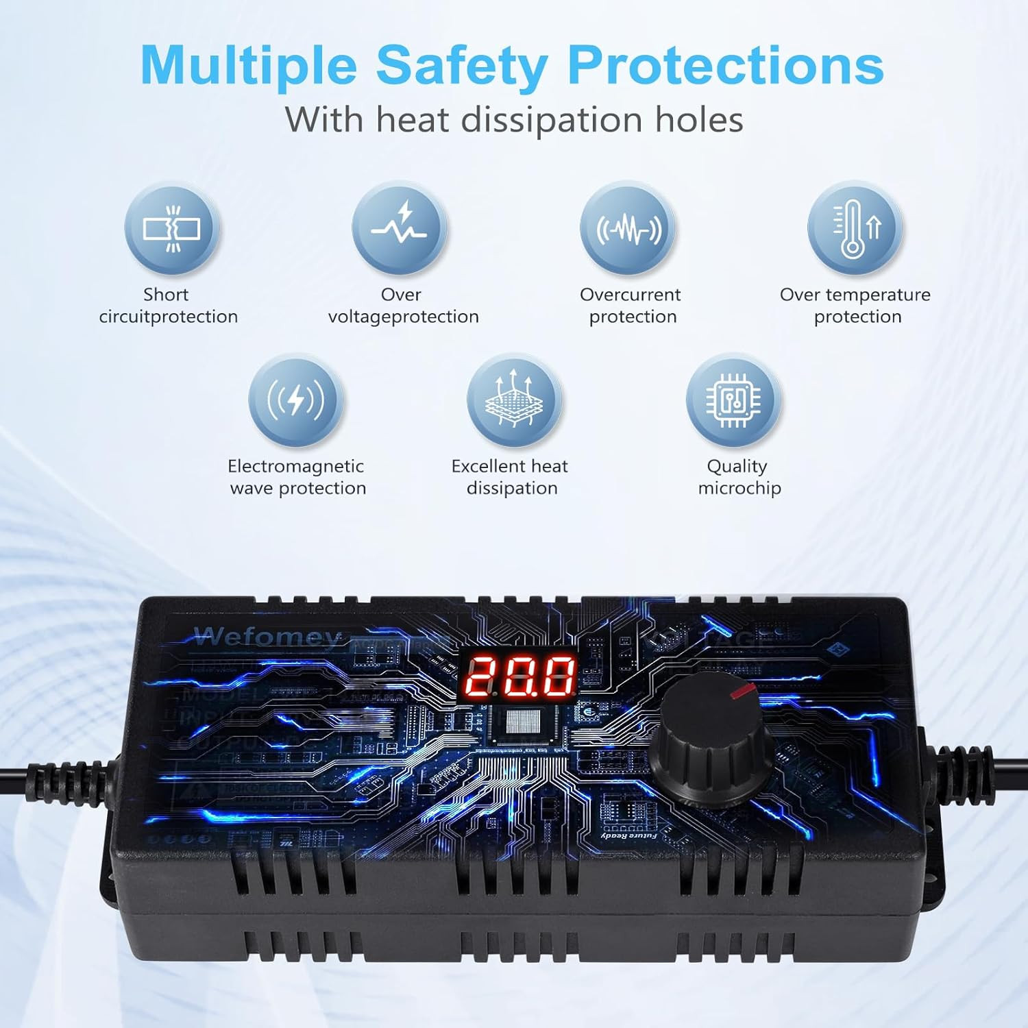 Universal Power Supply 3V~24V 6A 144W Adjustable Variable 3V 5V 9V 12V 18V 20V 2