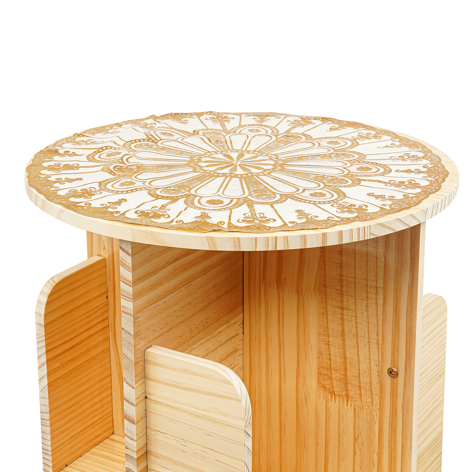 5 Tier Floor Standing Bookcase 360° Rotating Bookcase Floor Standing Bookshelf