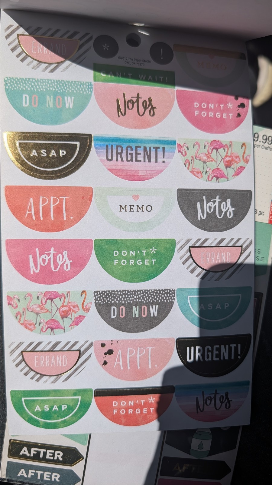 Agenda 52 Planner Sticker Books Lot Of 4 Slightly Used Fitness, Everyday Phrases