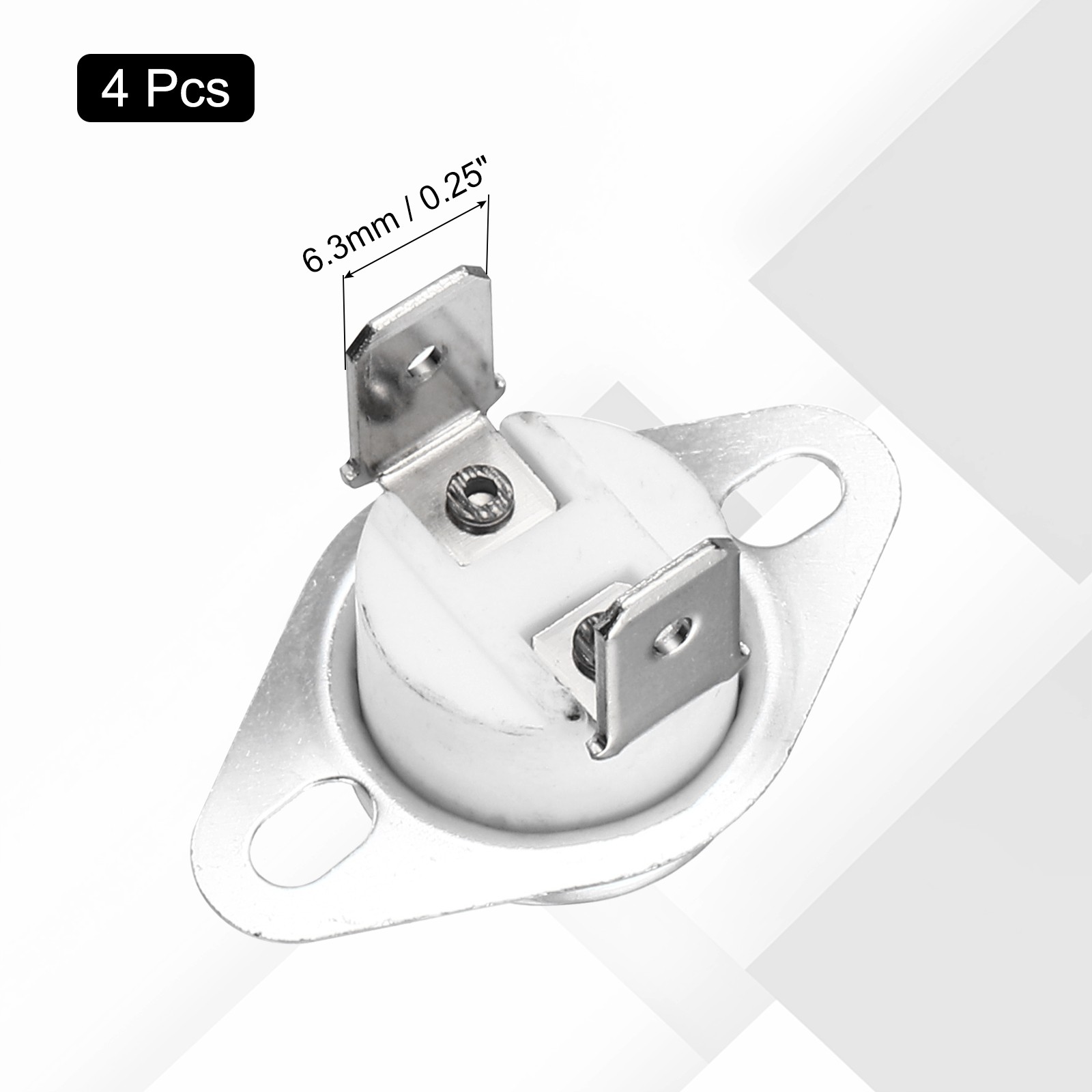 KSD301 Thermostat 150℃/302°F 16A N.C Temperature Switch 4 Pcs