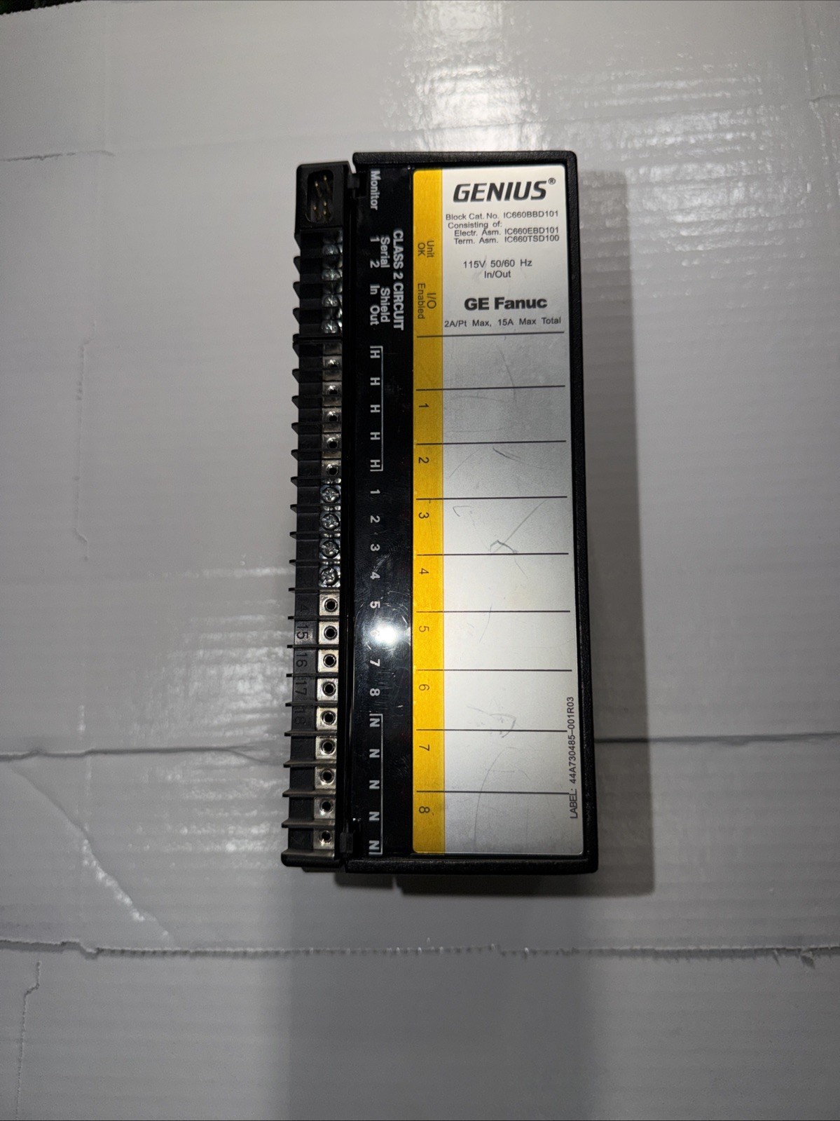 USED GE FANUC IC660BBD101 I/O GENIUS BLOCK IC660EBD101S IC660TSD100L
