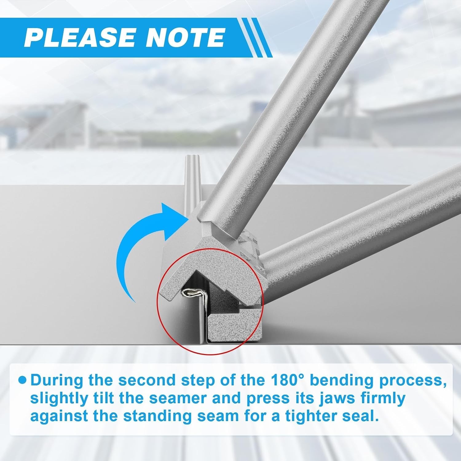 Heavy Duty Hand Seamer & Metal Bender Tool for Perfect Edges
