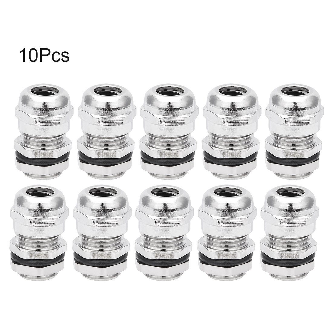 Cable Gland M12 Metal Waterproof Glands Joints Adjustable Connector for 3-6.5mm