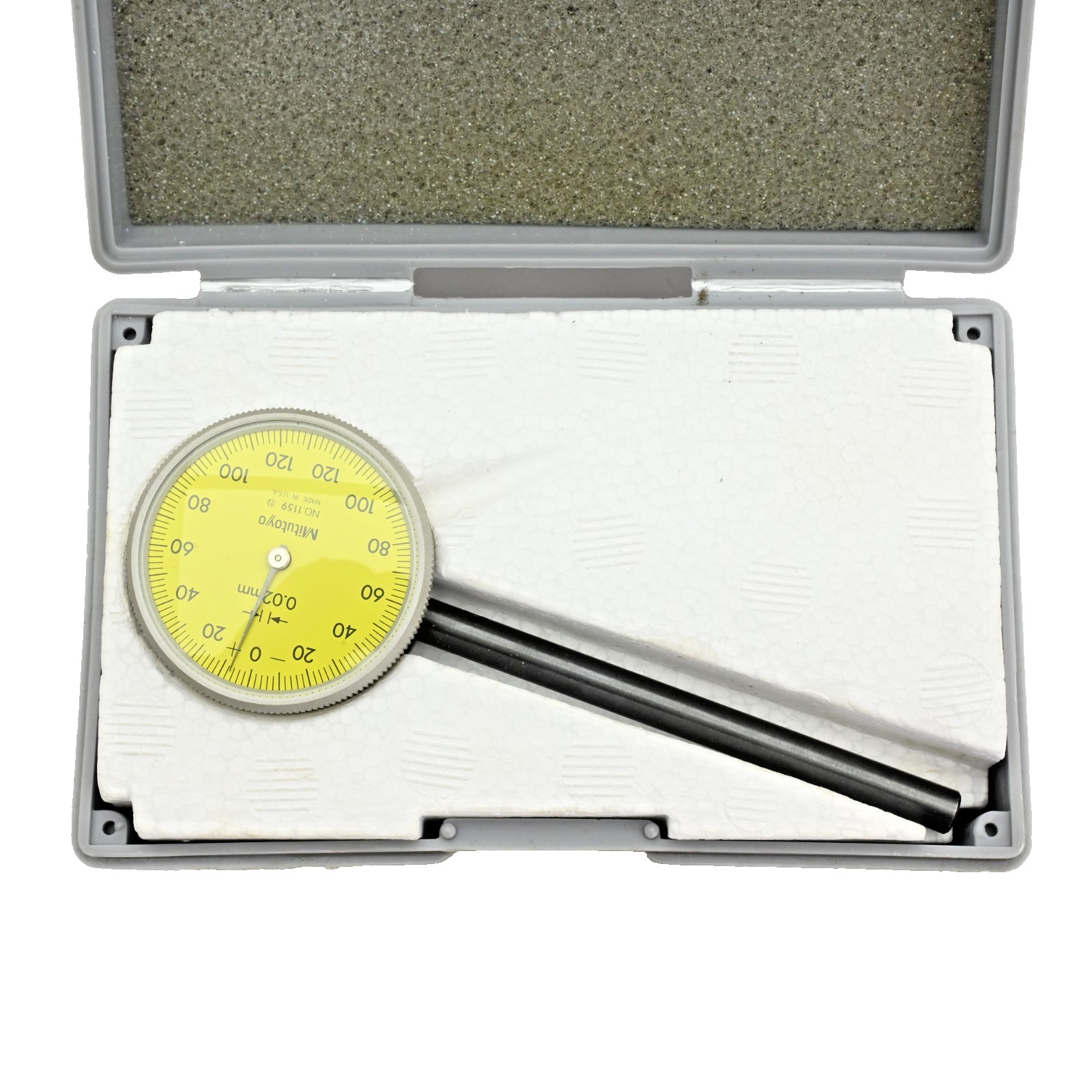 Mitutoyo 1159 Dial Test Indicator .02mm w/ Case