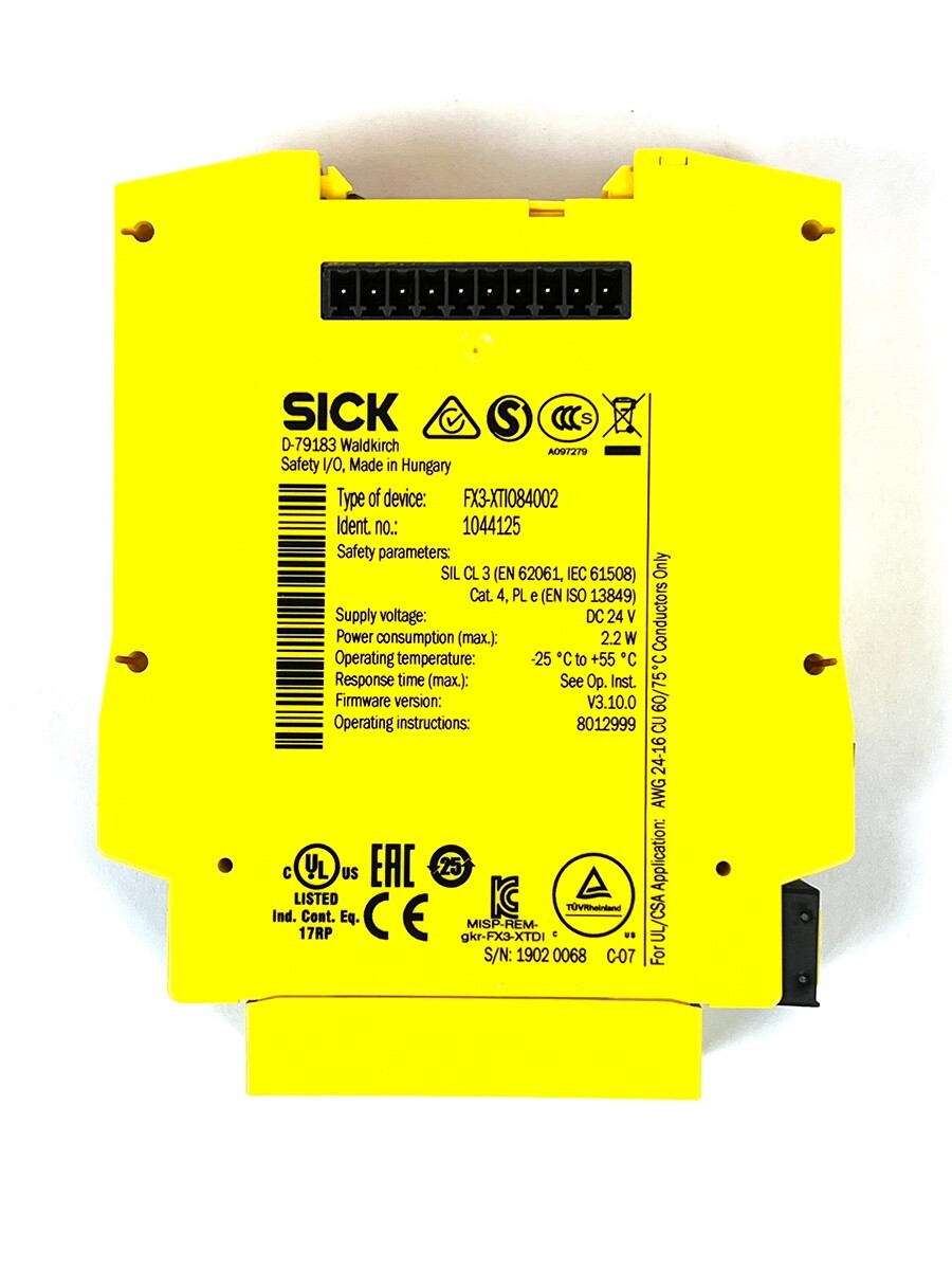 Sick FX3-XTI084002 Flexi Soft Safety Controller 1044125