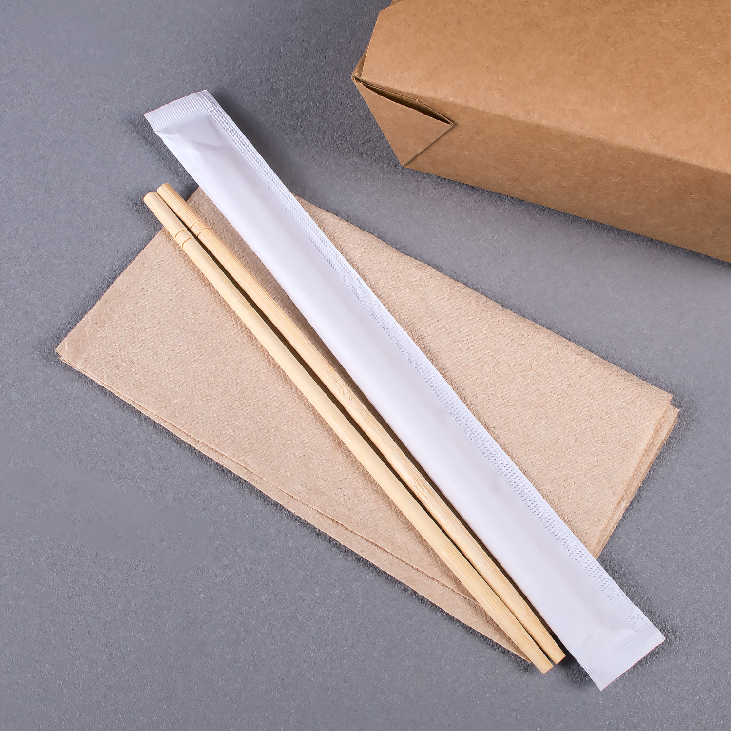[1,000 Pairs] 9″ Individually Wrapped Bamboo Chopsticks, White