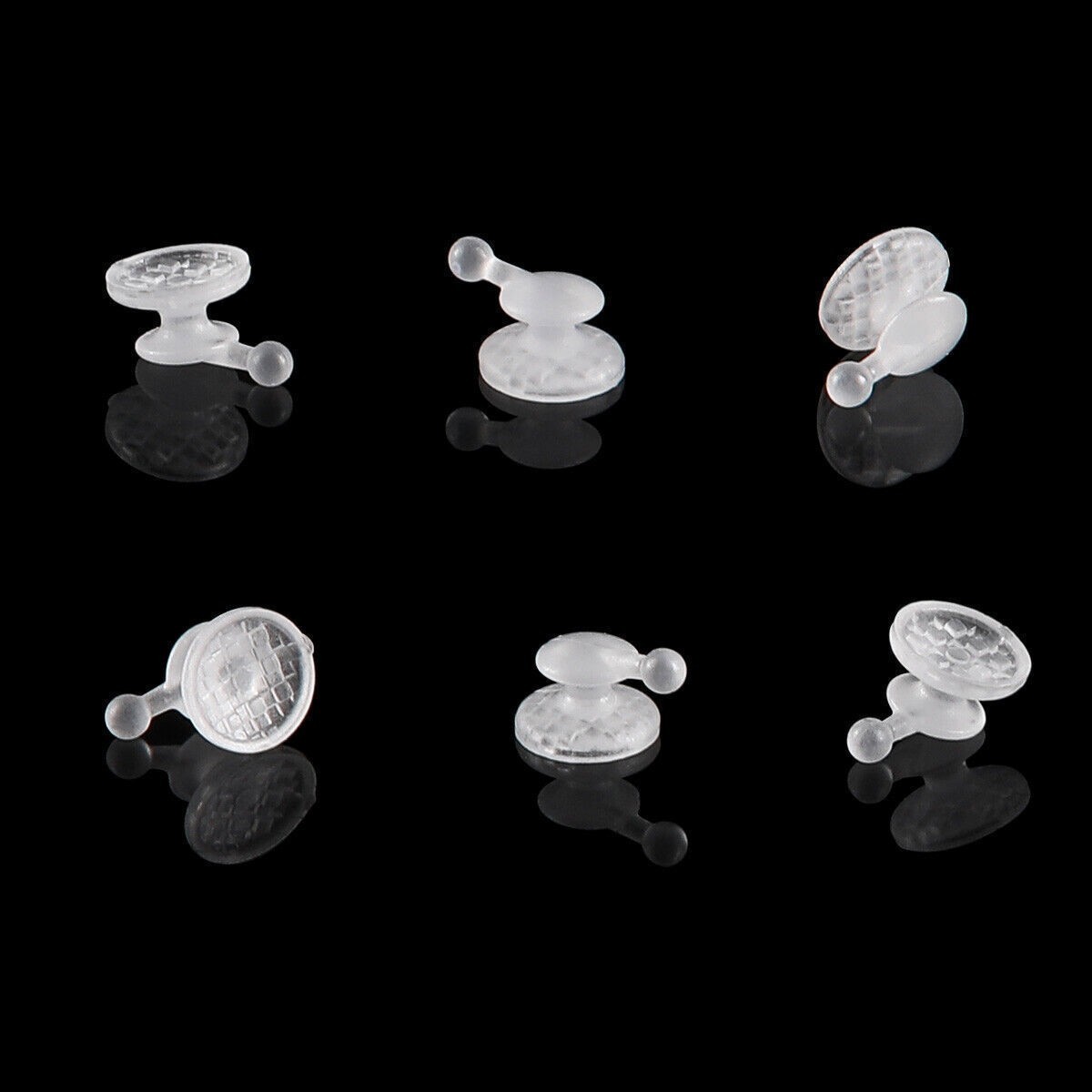 Dental Orthodontic Ceramic Lingual Buttons Round Rectangular/Round with hook