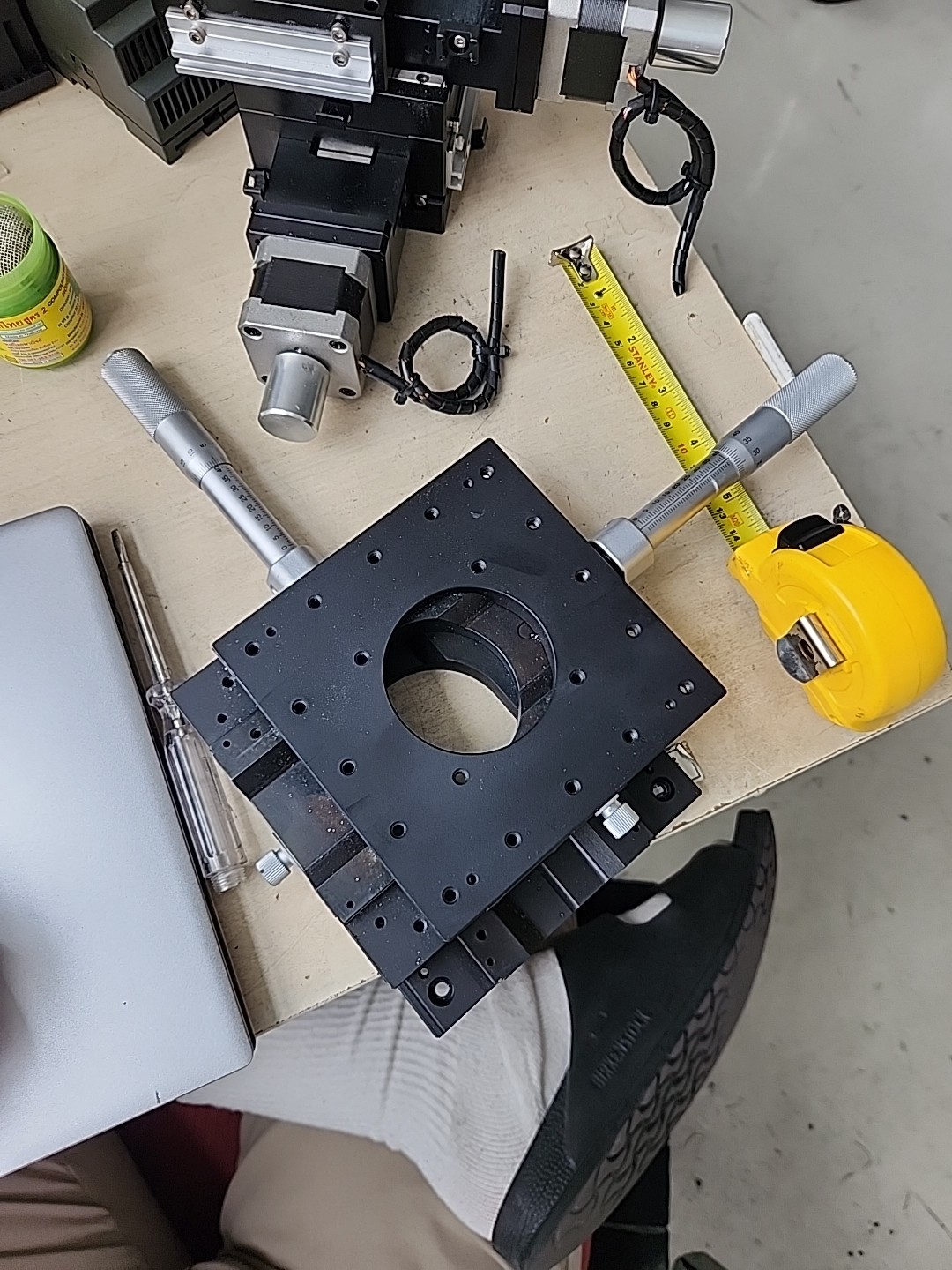 Sigma Koki XY Table Stage, Slide Micrometers 120×120 mm / Steel Made
