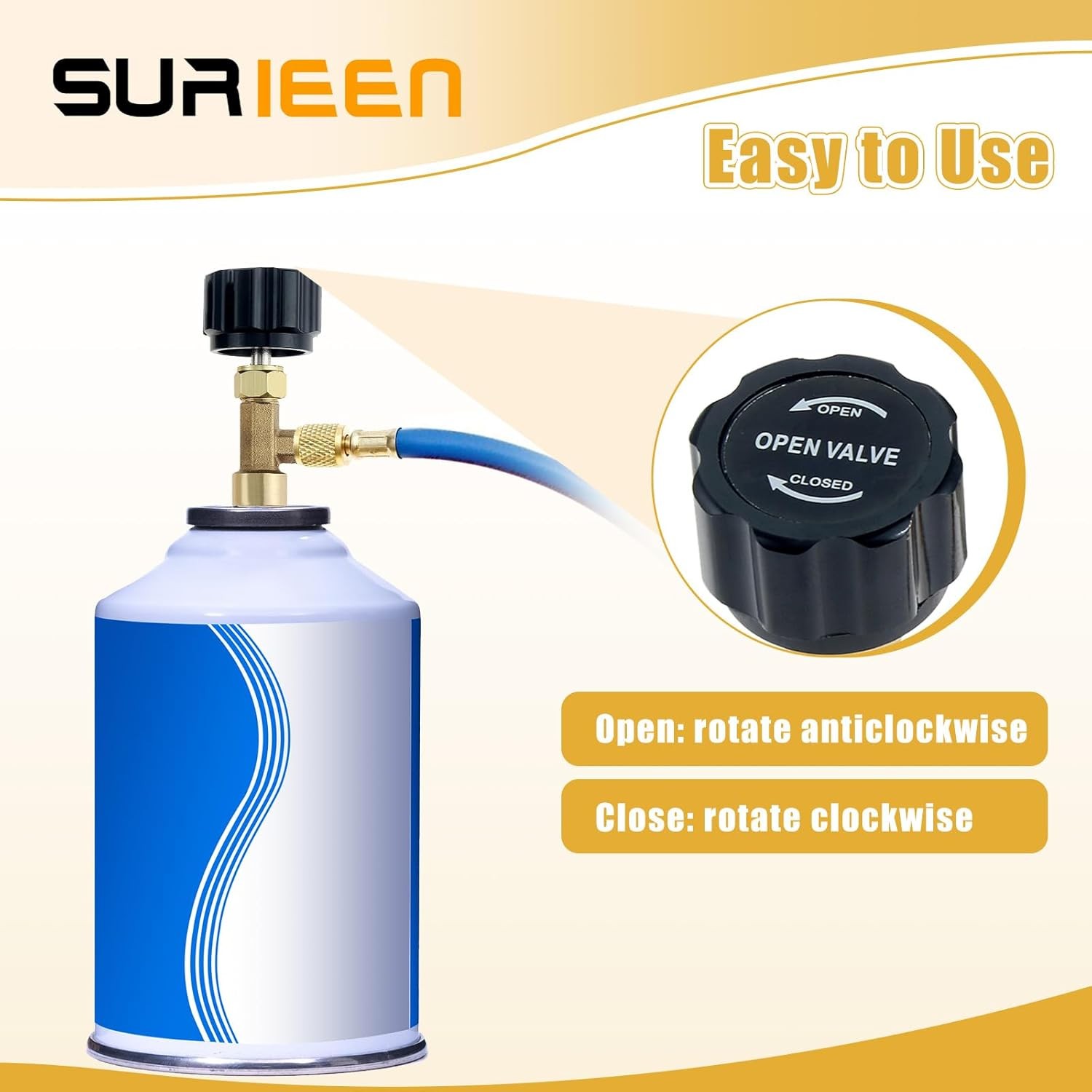 R134A Can Tap, R134A Self-Sealing and Puncture Style Refrigerant Can Tap Valves